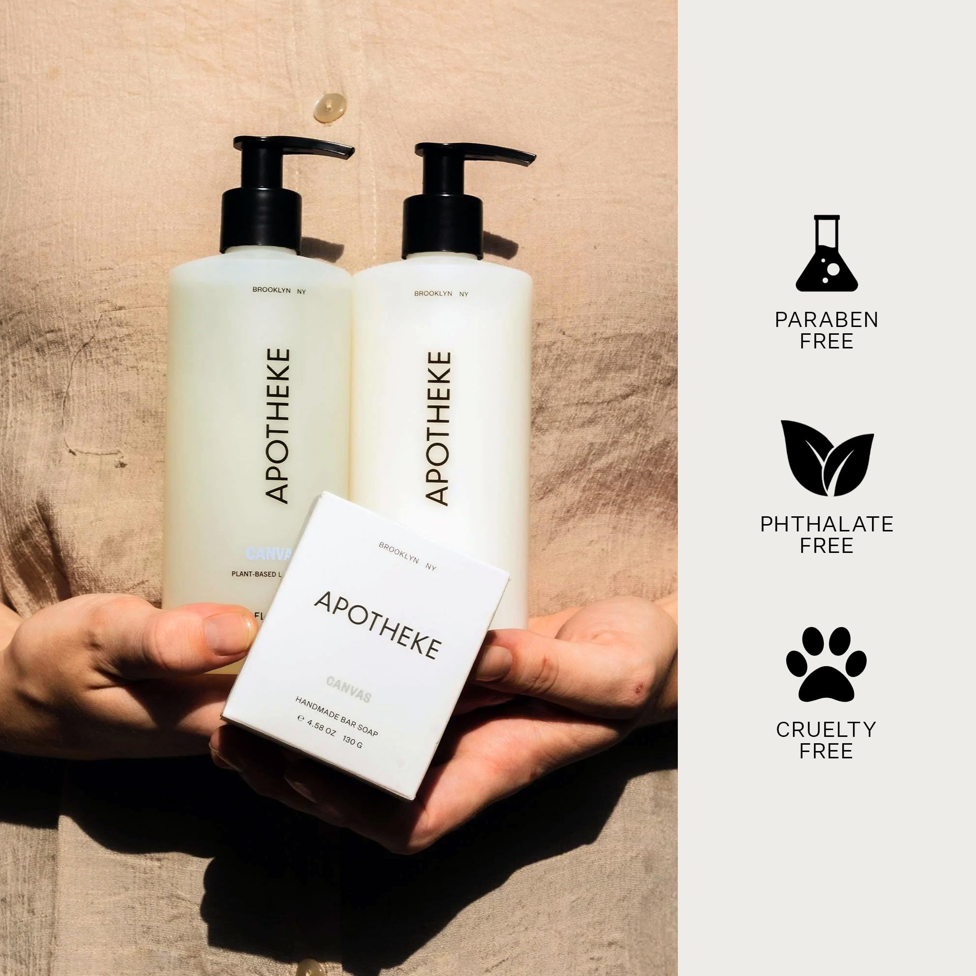 APOTHEKE Canvas Scented Hand & Body Lotion – Nourishing 10 oz for All Skin Types