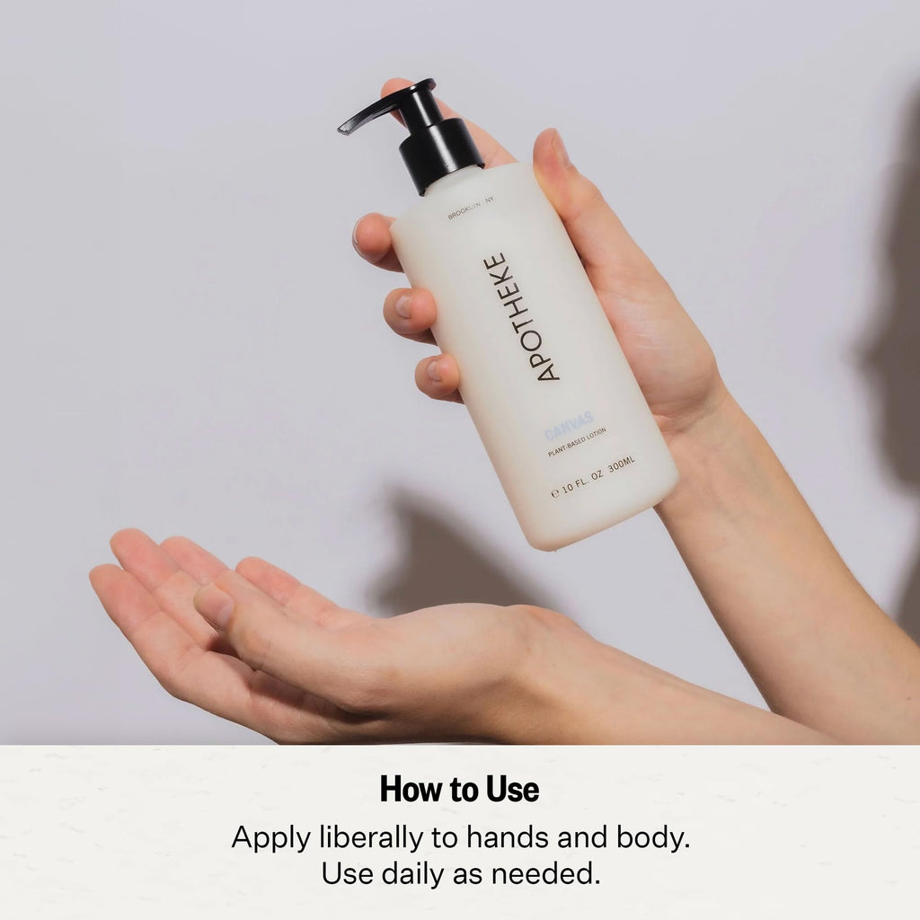 APOTHEKE Canvas Scented Hand & Body Lotion – Nourishing 10 oz for All Skin Types