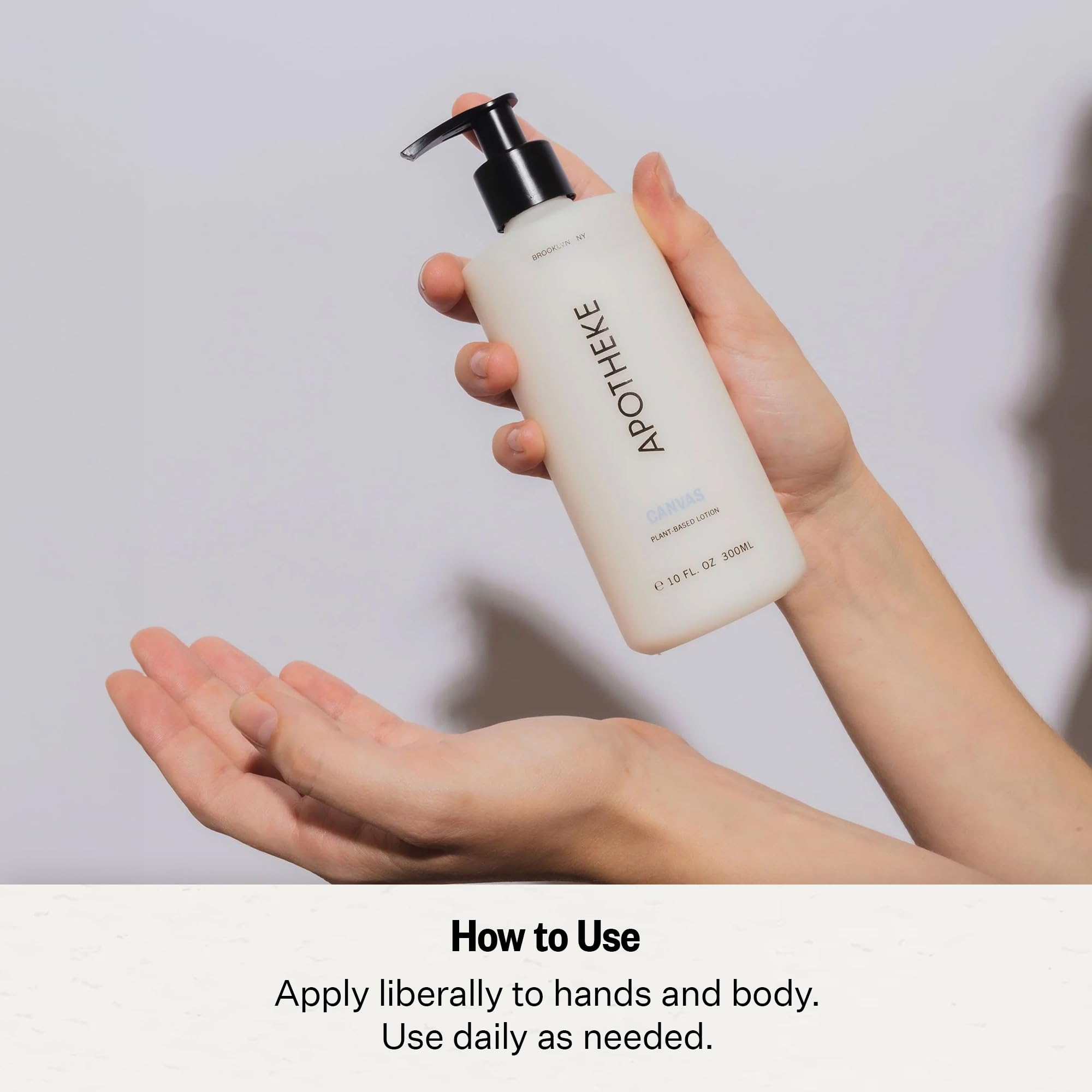APOTHEKE Canvas Scented Hand & Body Lotion – Nourishing 10 oz for All Skin Types
