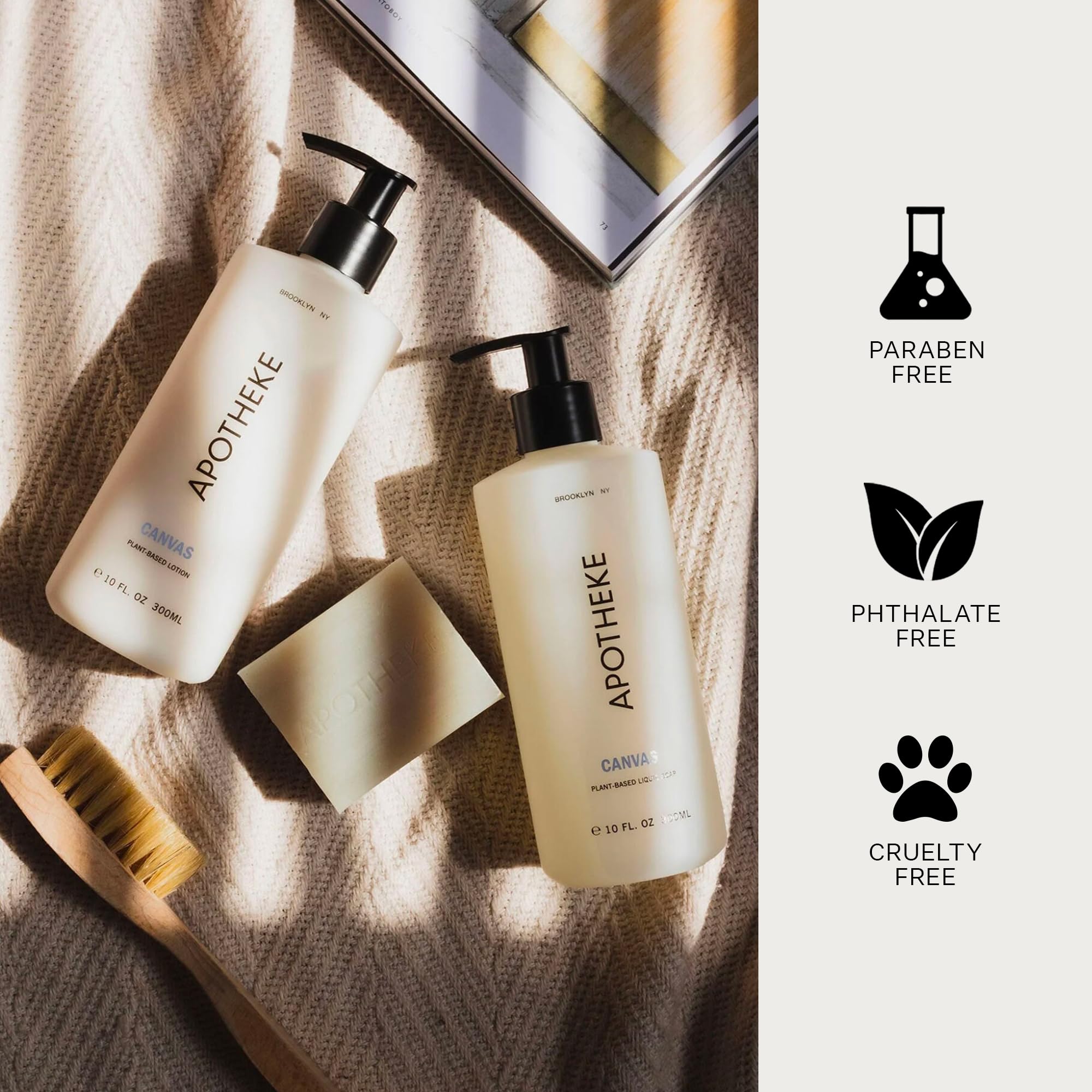 APOTHEKE Canvas Hand Soap – Hydrating 10 Fl Oz with Premium Fragrance Oils