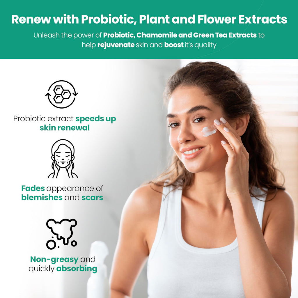 AppleBiotic Hydrating Face Cream – Fragrance-Free, For Dry, Oily & Sensitive Skin | 1.7 oz