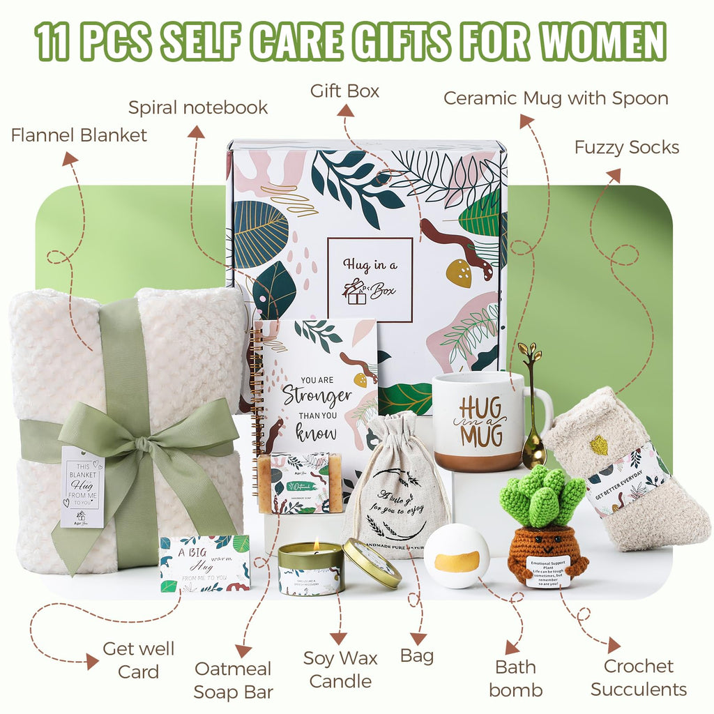 APRBOX Get Well Gifts for Women – Self Care Gift Basket & Recovery Package