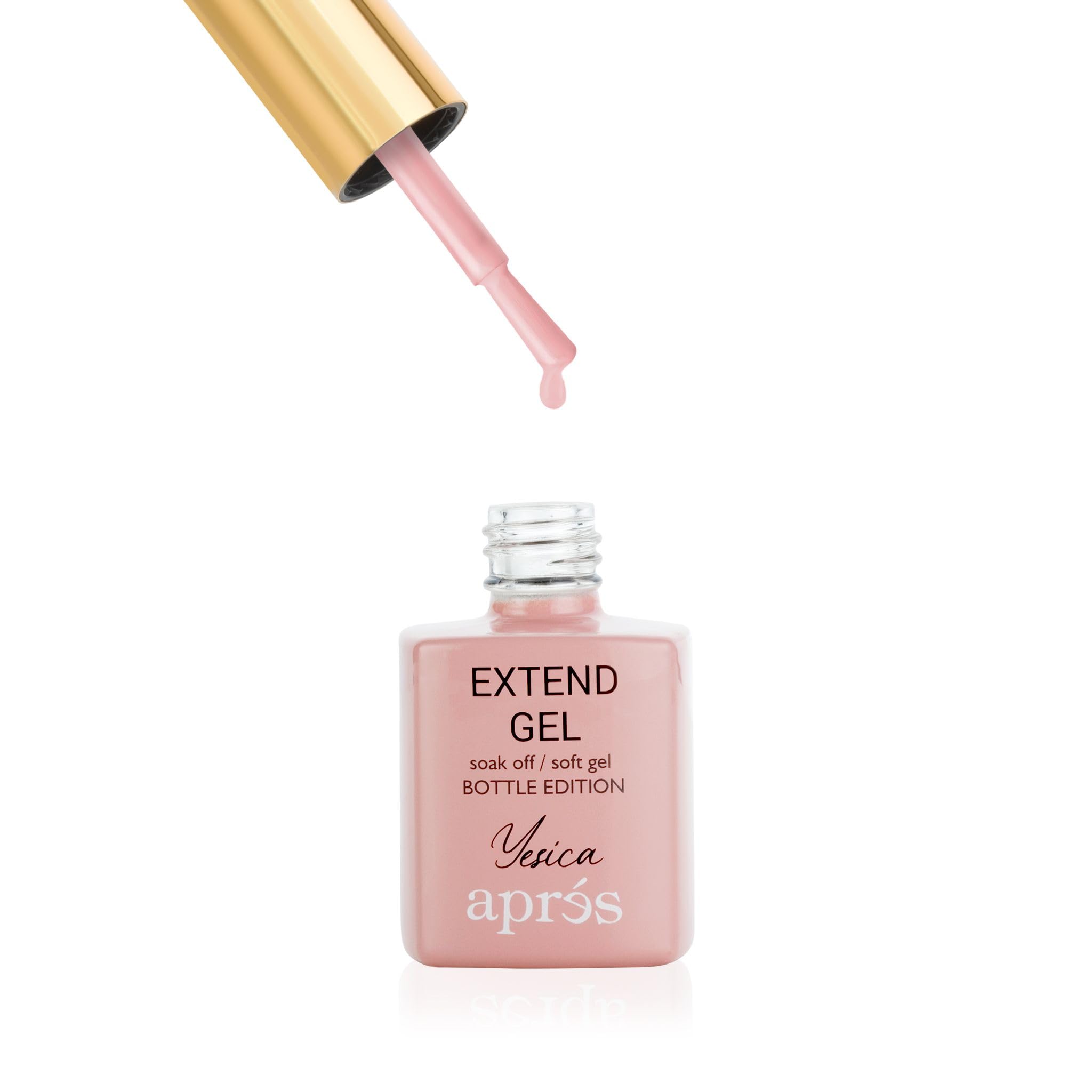 APRÉS Color Extend Gel Bottle + Gel-X Tips Adhesive – Nude Gel Shades (Yesica, 15 ml)