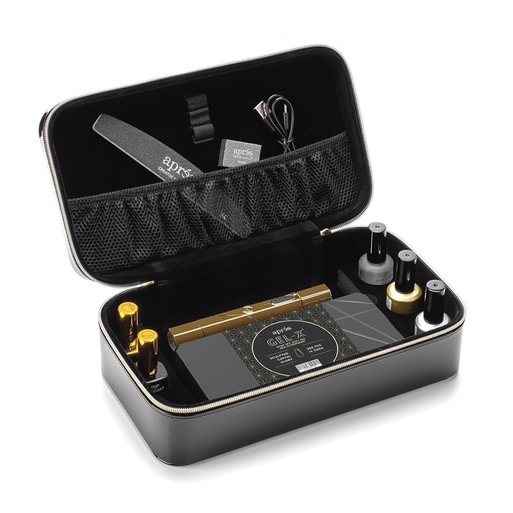 APRÉS Gel-X Nail Starter Kit — 14 Sizes with Half Sizes Included (Sculpted Coffin Short)