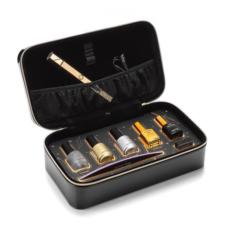 APRES Gel-X Nail Starter Kit – 14 Sizes incl. Half Sizes, Natural Coffin Long (2025 Edition)