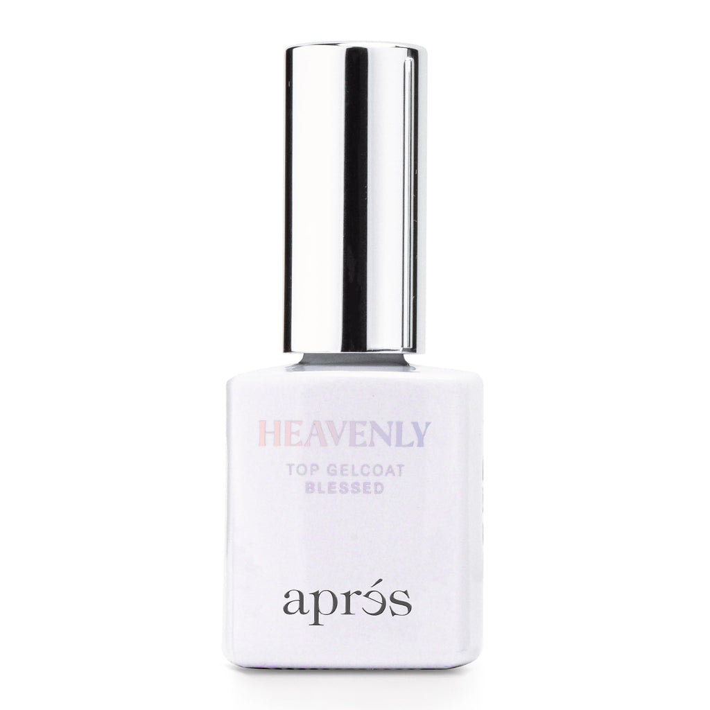 APRÉS Heavenly Top Gelcoat 15 ml – Non-Wipe Shimmer Top Coat (Blessed)