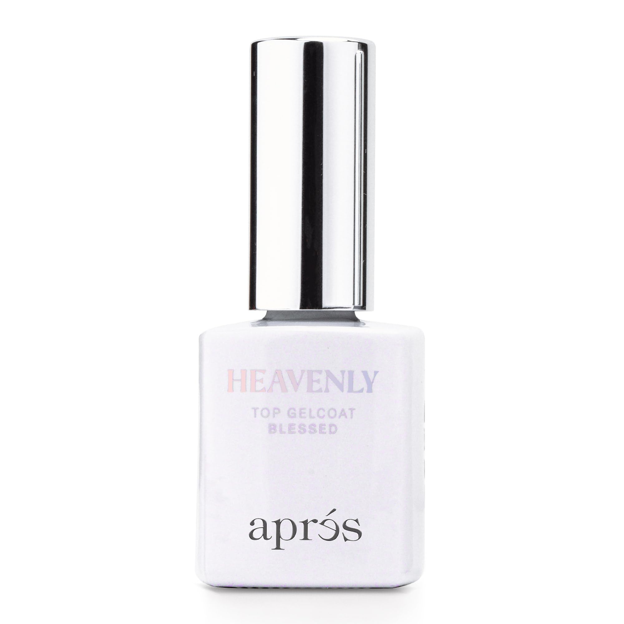 APRÉS Heavenly Top Gelcoat 15 ml – Non-Wipe Shimmer Top Coat (Blessed)