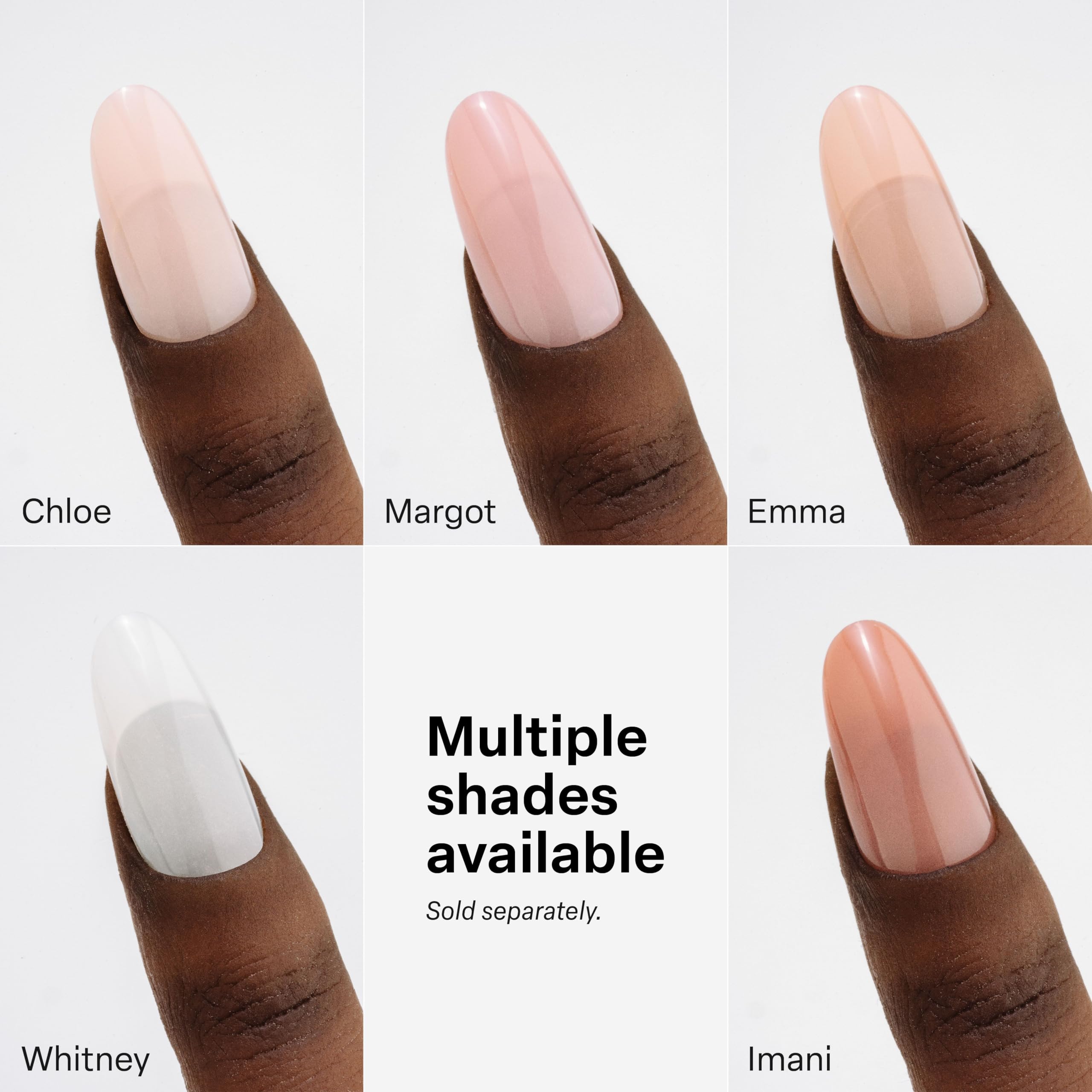 APRES Neutrals Gel-X Emma - 150 Nail Tips, 11 Sizes (00-9), Natural Almond