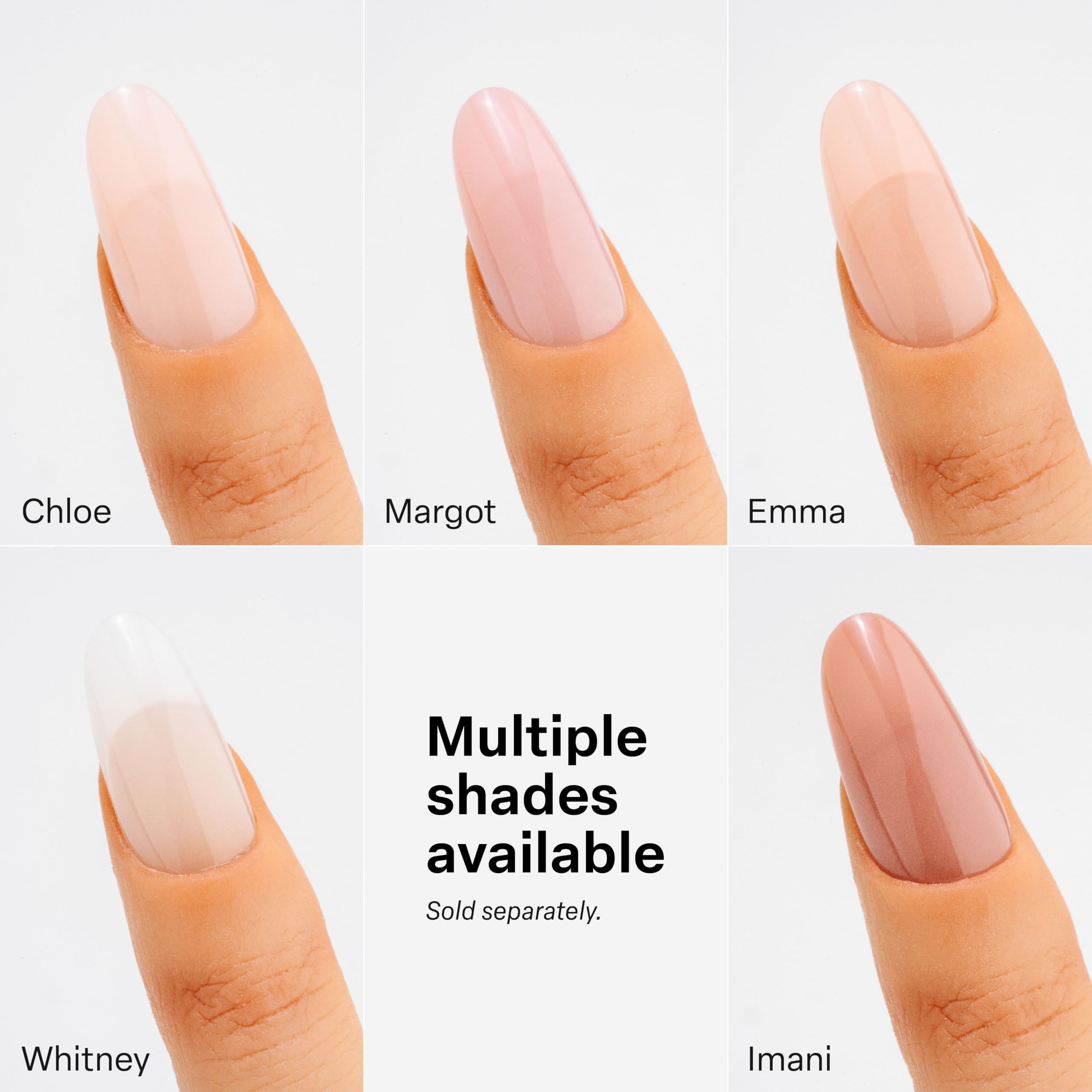APRES Neutrals Gel-X Emma - 150 Nail Tips, 11 Sizes (00-9), Natural Almond