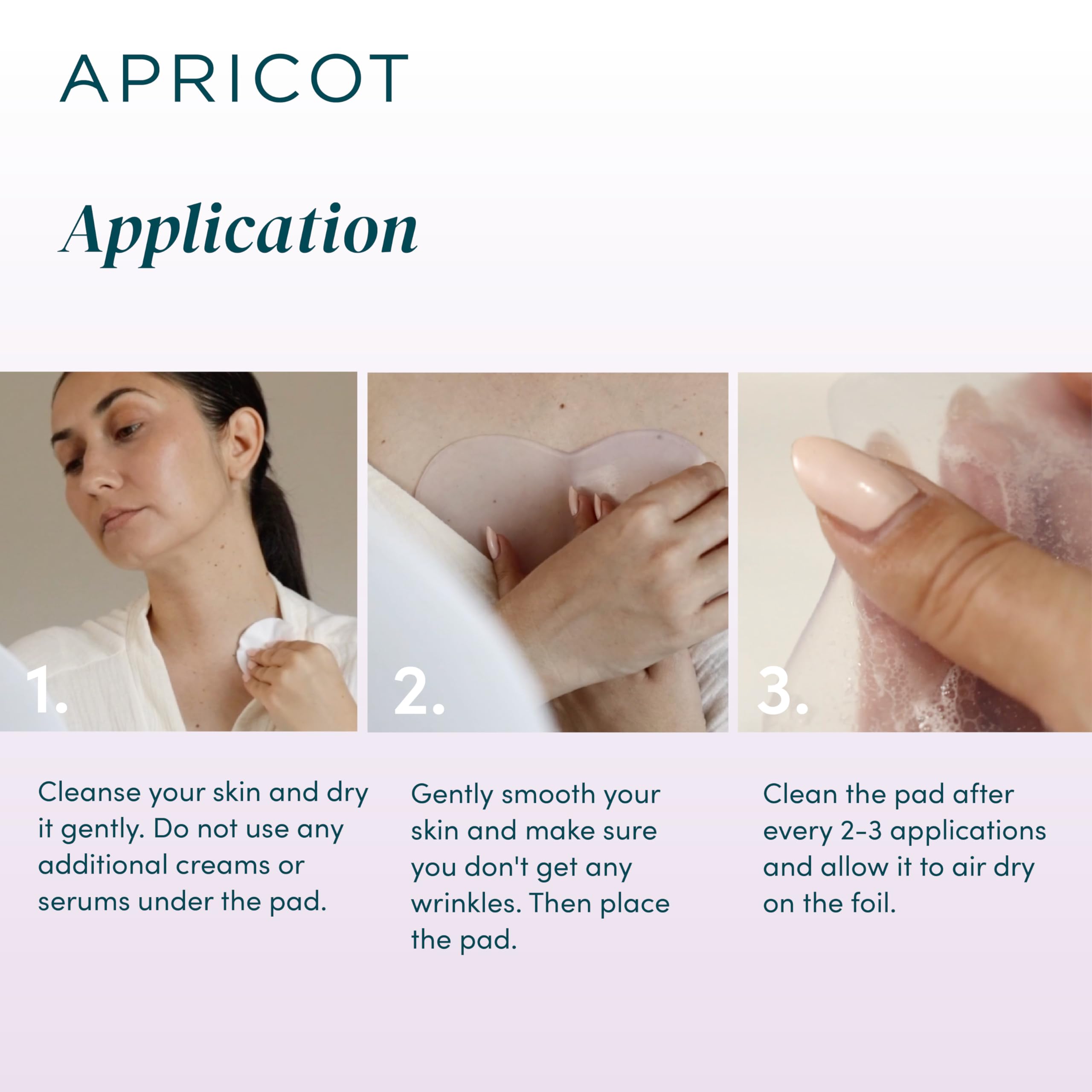 APRICOT Beauty & Healthcare Silicone Chest Pad with Ectoin – Reusable Décolletage Patch, Made in Germany