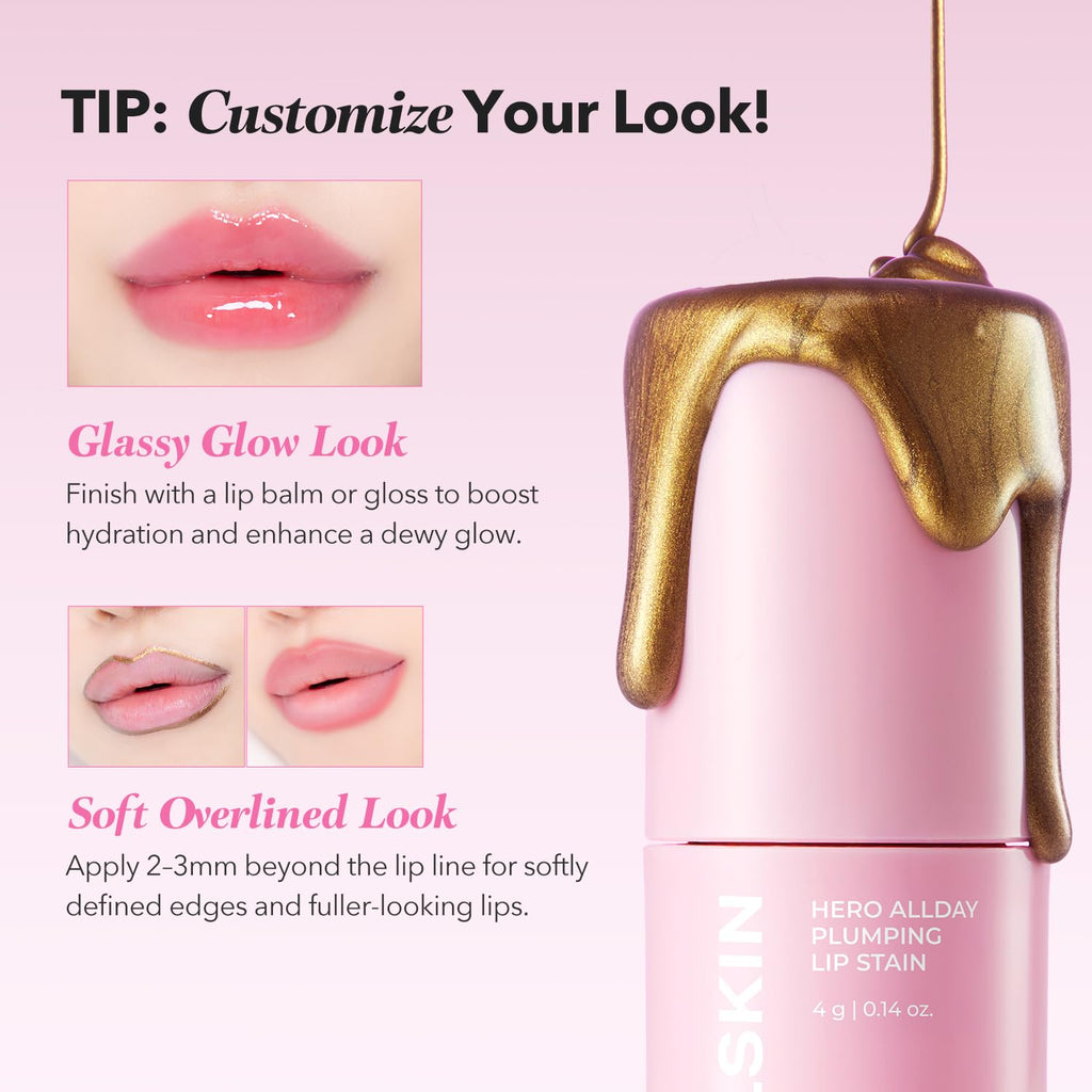 APRILSKIN Hero All Day Plumping Lip Stain - 24H Transfer-Proof Rose Tint