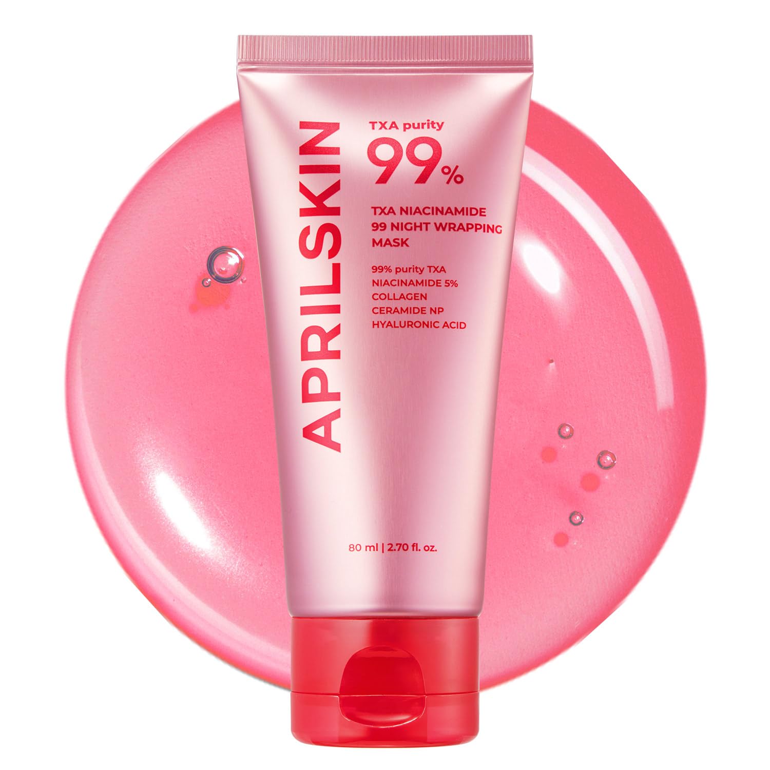 APRILSKIN TXA Niacinamide 99 Overnight Wrapping Mask | 8-Hour Toning, Firming & Pore Care