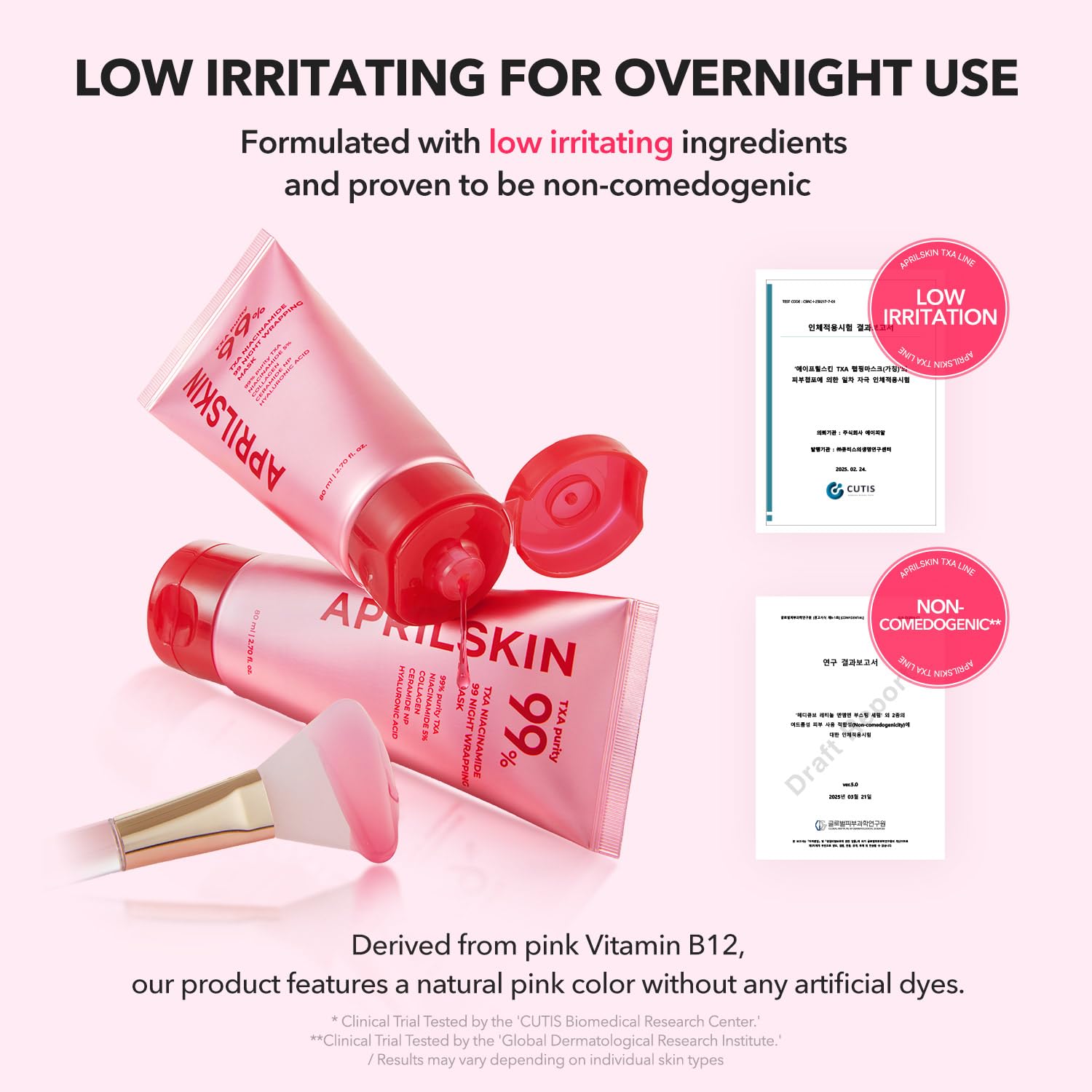 APRILSKIN TXA Niacinamide 99 Overnight Wrapping Mask | 8-Hour Toning, Firming & Pore Care