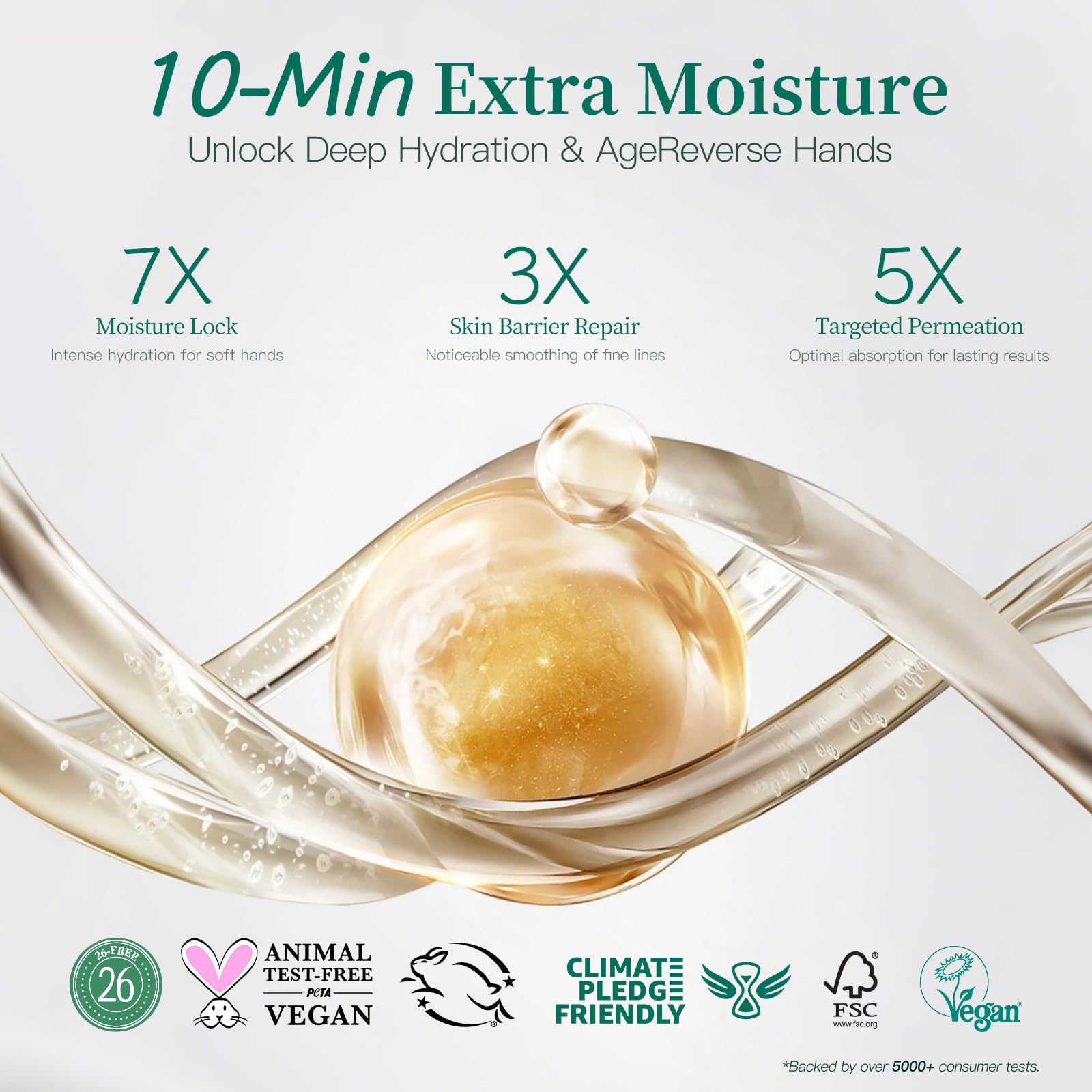APUREE Anti Aging Hand Mask Gloves – 10-Minute Repair & Extra Moisture (5x30g)
