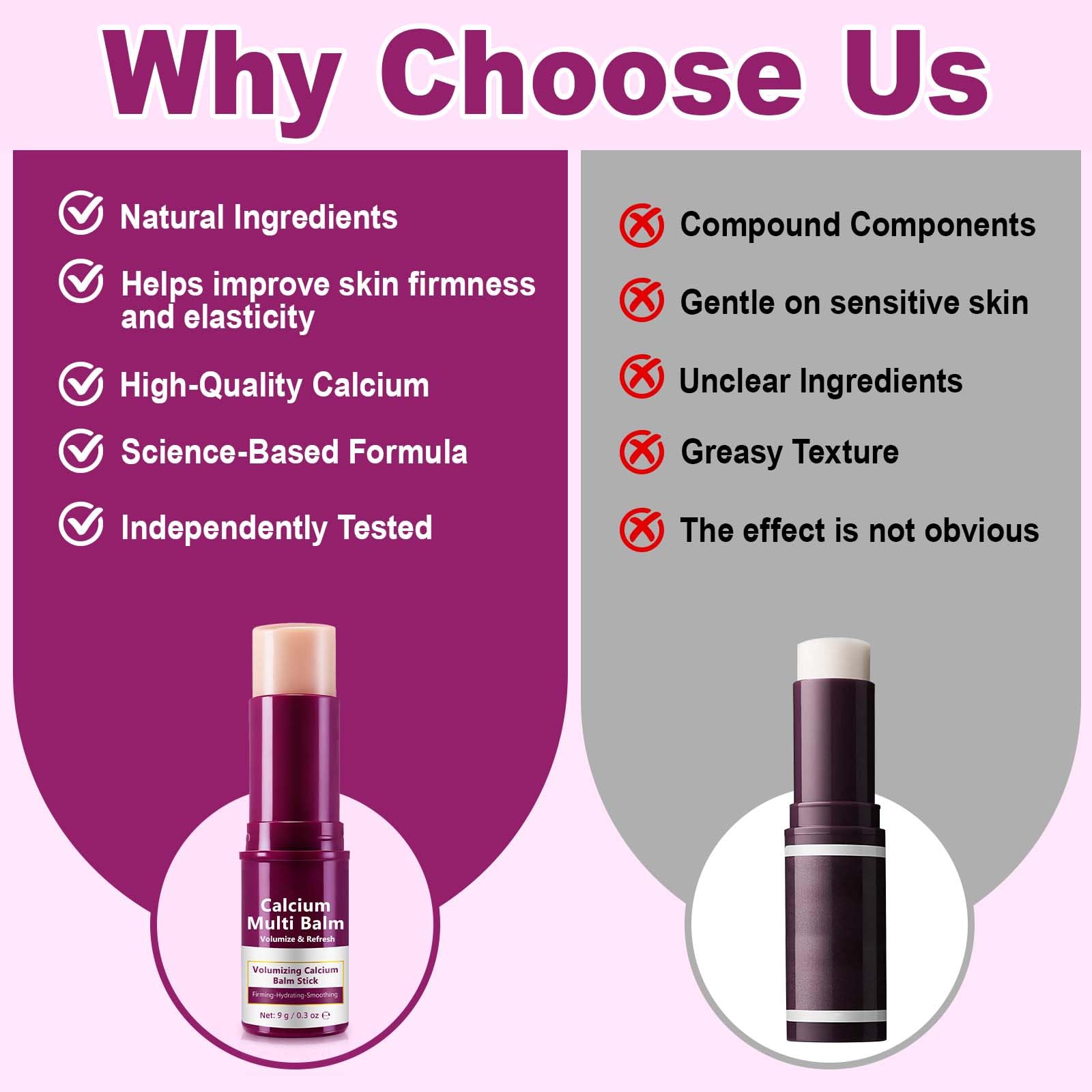 APUUFYQC Calcium Multi Balm Stick 3Pack – Firming, Hydration & Collagen Infusion