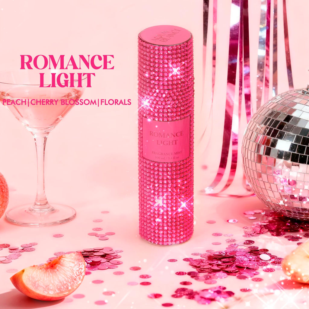 AQUA BLANCE Romance Light Body Spray – Diamond Fragrance Mist, 3.4 oz