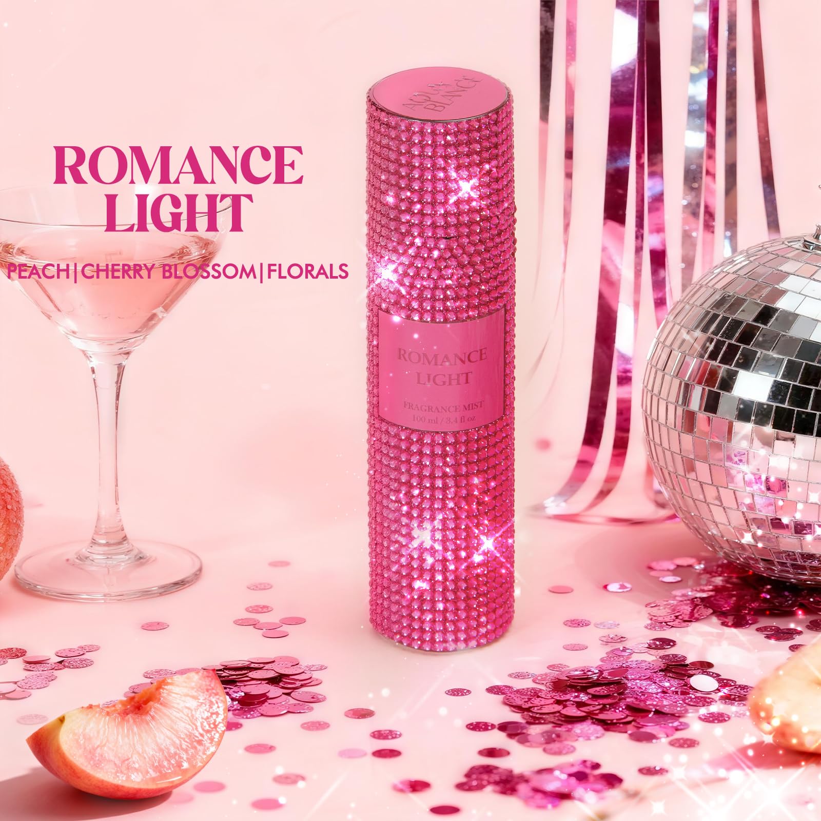 AQUA BLANCE Romance Light Body Spray – Diamond Fragrance Mist, 3.4 oz