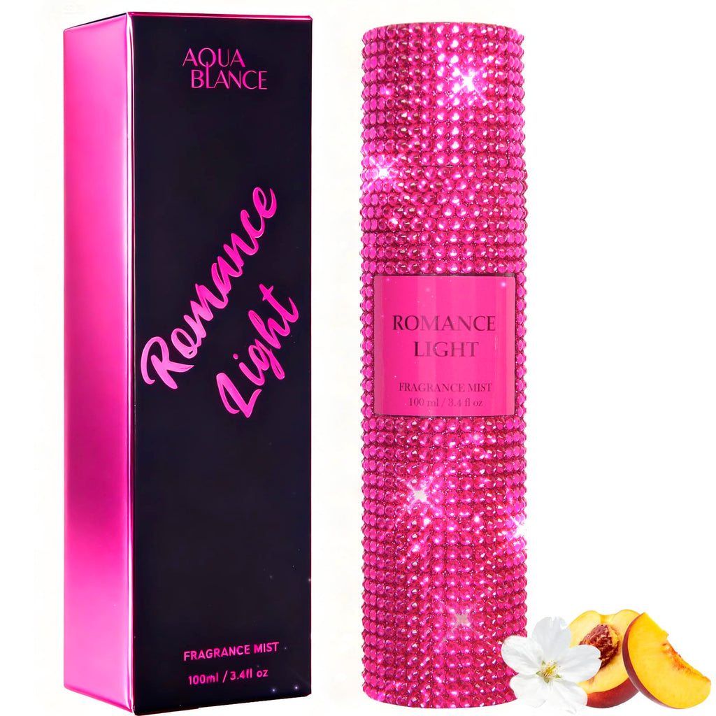 AQUA BLANCE Romance Light Body Spray – Diamond Fragrance Mist, 3.4 oz