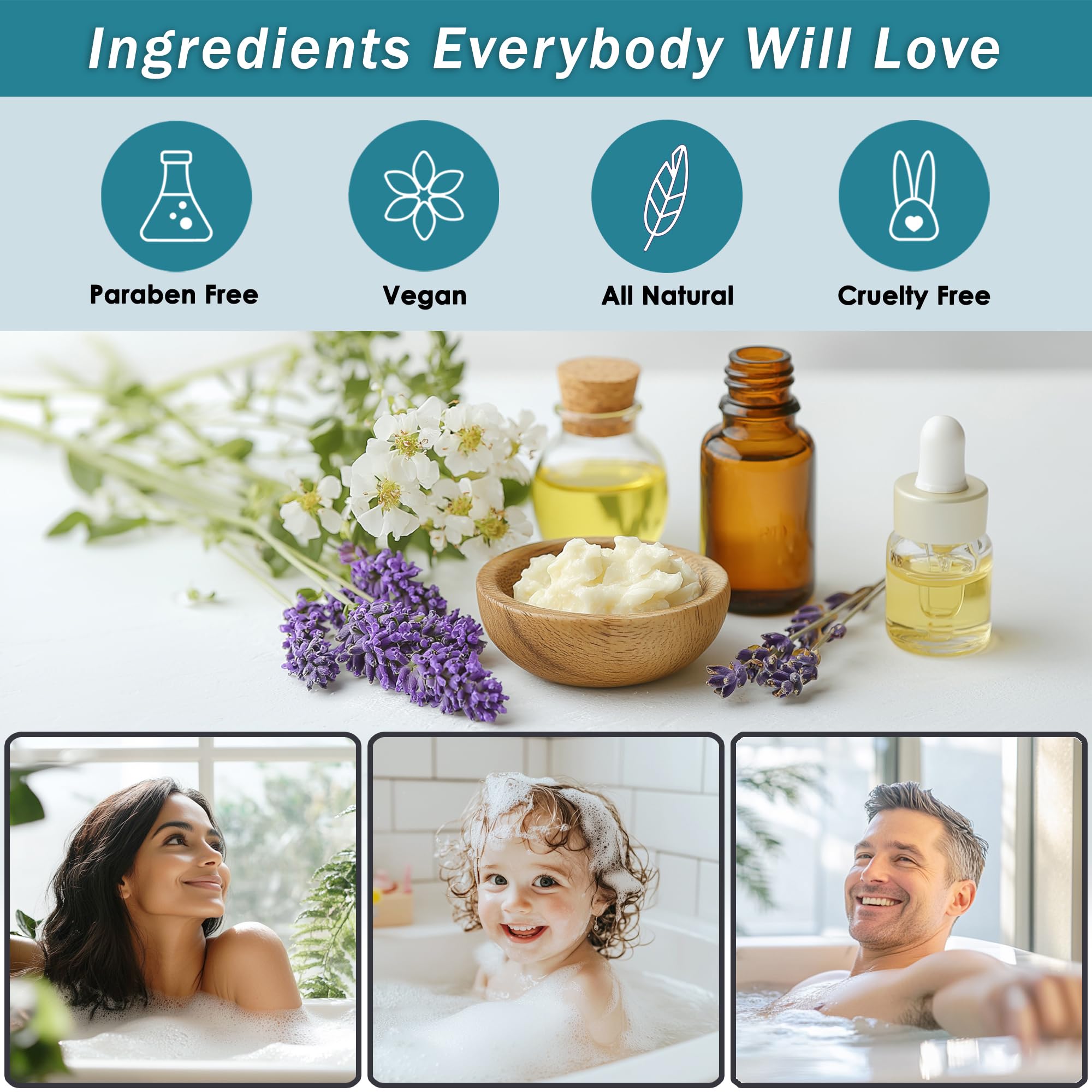 Aqua Elegante Spa Baskets for Women – Jasmine & Lavender Luxury Bath Set