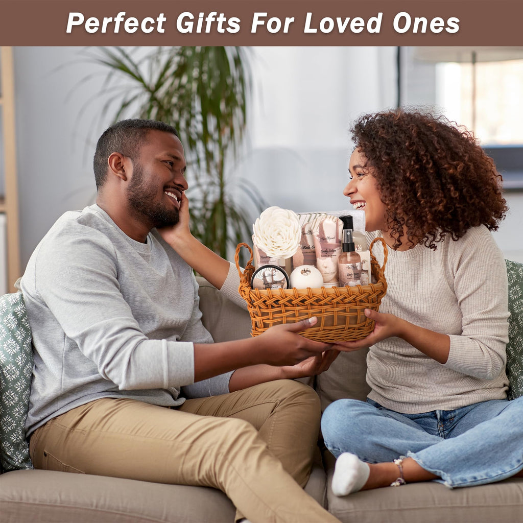Aqua Elegante Spa Baskets for Women – Luxury Coconut & Vanilla Bath Set Gift Pack
