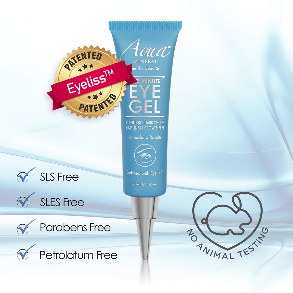 Aqua Mineral Puffy Eye Gel – Instant Puffiness Reduction & Hydration (1 oz)