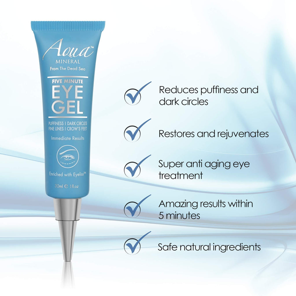 Aqua Mineral Puffy Eye Gel – Instant Puffiness Reduction & Hydration (1 oz)