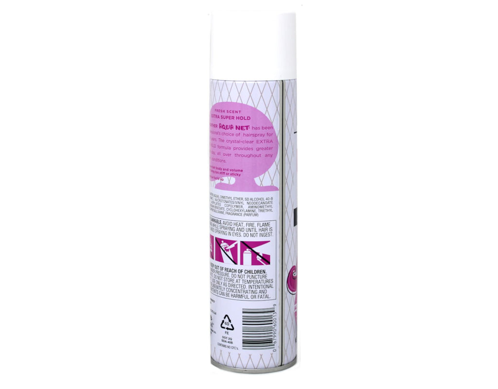 Aqua Net Professional Extra Super Hold Hair Spray 11 oz – Fresh Scent (Pack of 6)