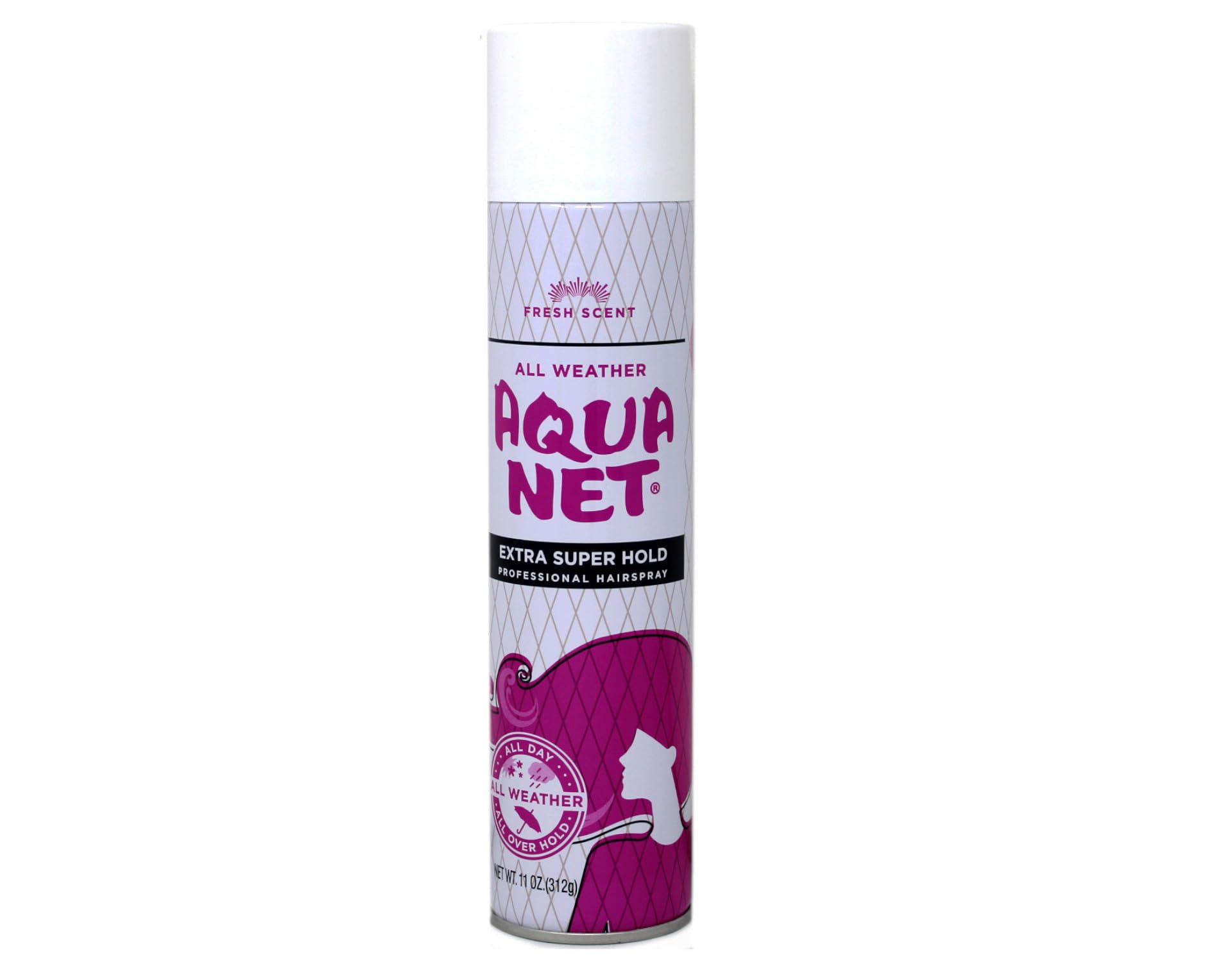 Aqua Net Professional Extra Super Hold Hair Spray 11 oz – Fresh Scent (Pack of 6)