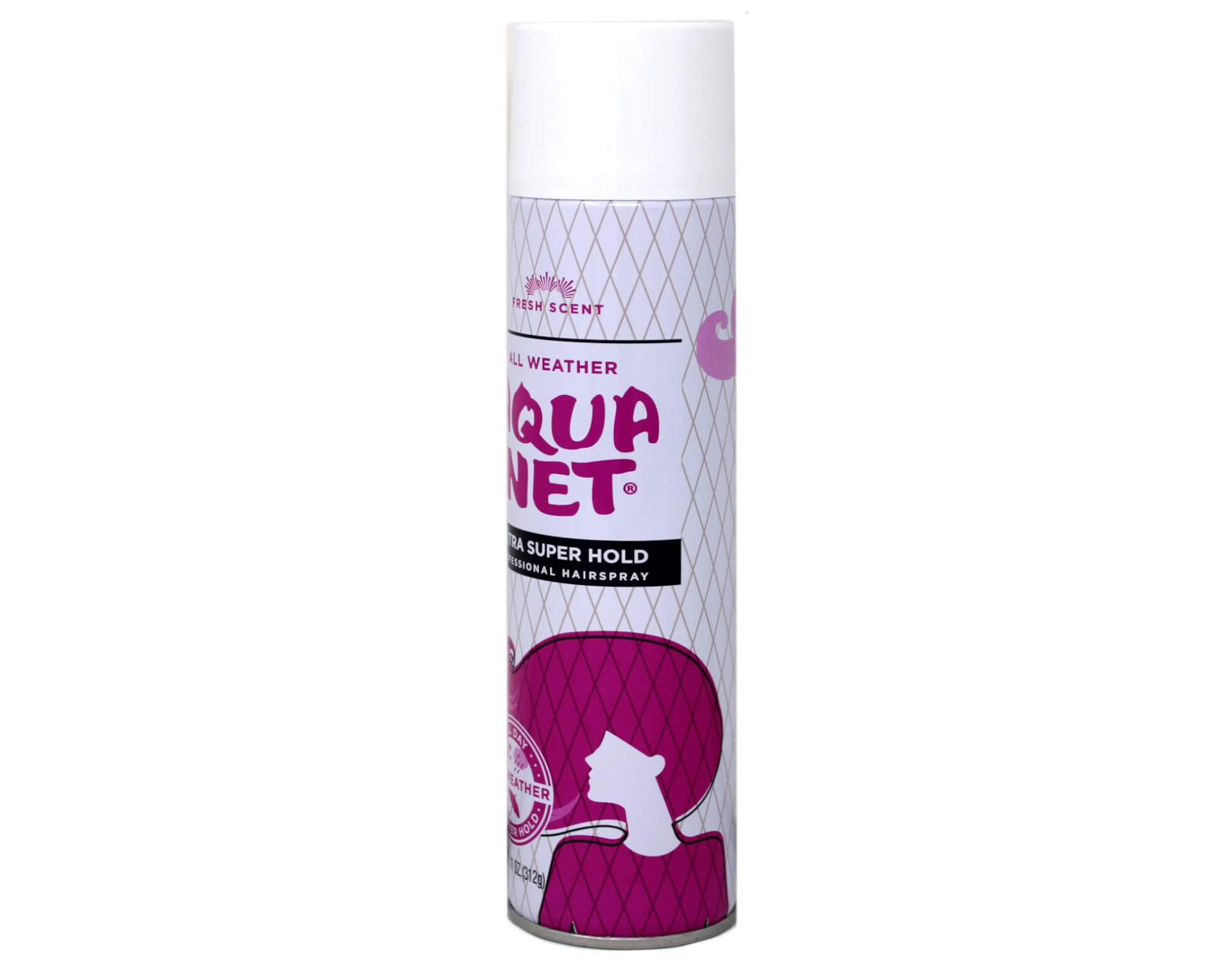 Aqua Net Professional Extra Super Hold Hair Spray 11 oz – Fresh Scent (Pack of 6)