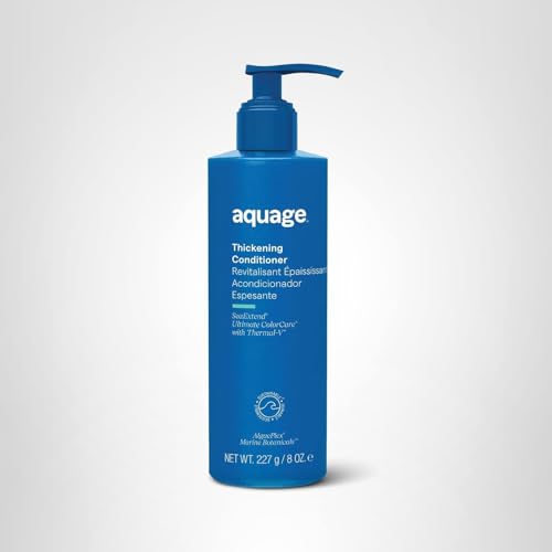 AQUAGE SeaExtend Thickening Conditioner | Thermal-V Technology for Volume, Shine & Frizz-Free Hair (8 oz)