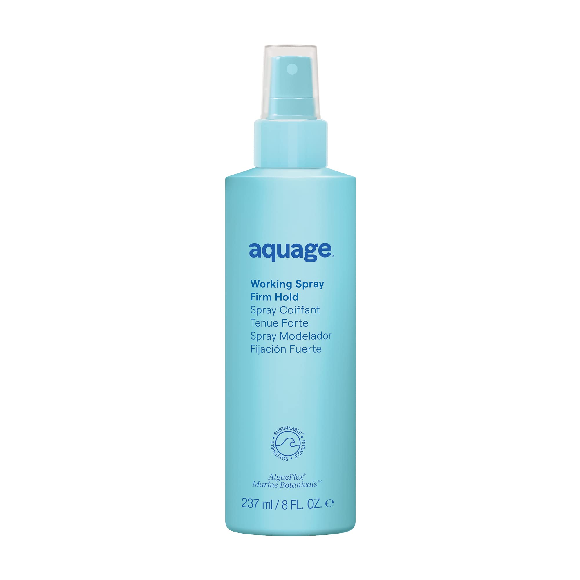 Aquage Working Spray – Firm Hold Non-Aerosol Hairspray, Workable Dry-Down, 8 oz