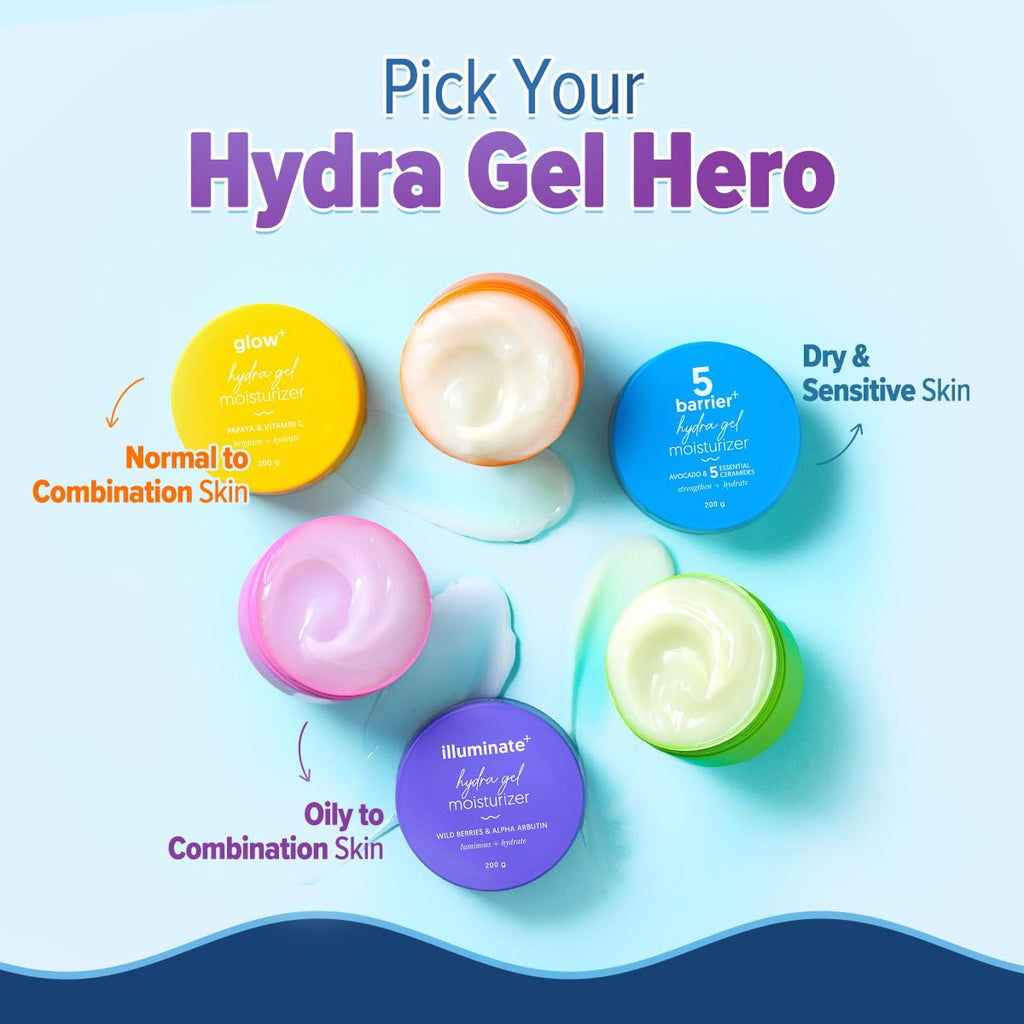 Aqualogica Illuminate+ Hydra Gel Moisturizer — 24-Hour Hydration for Oily to Combination Skin