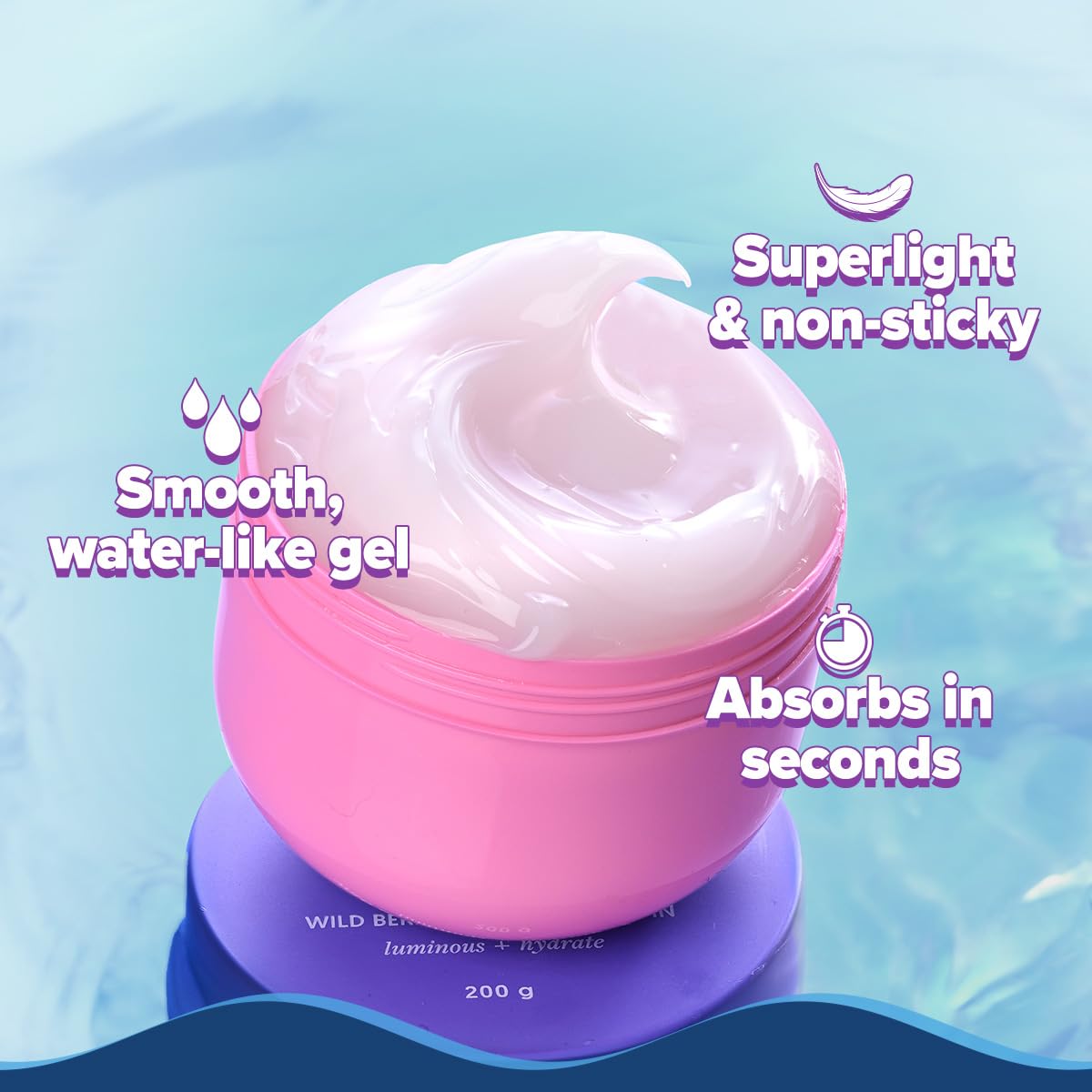 Aqualogica Illuminate+ Hydra Gel Moisturizer — 24-Hour Hydration for Oily to Combination Skin
