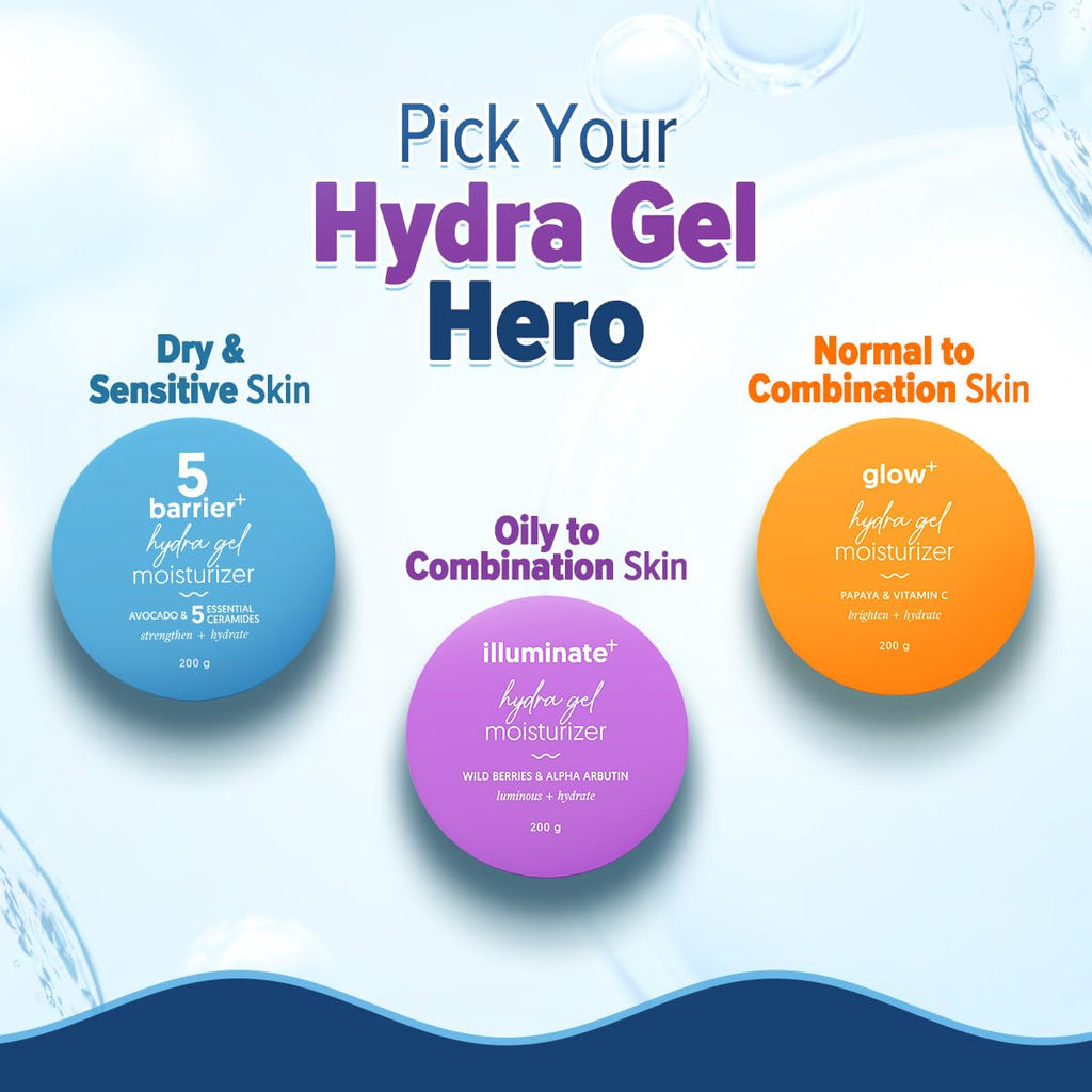 Aqualogica Illuminate+ Hydra Gel Moisturizer — 24-Hour Hydration for Oily to Combination Skin