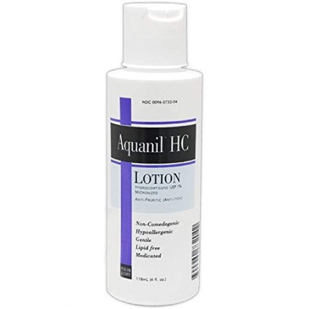 Aquanil Hc Lotion 4oz – 1% Hydrocortisone for Gentle Itch Relief (Fragrance-Free)