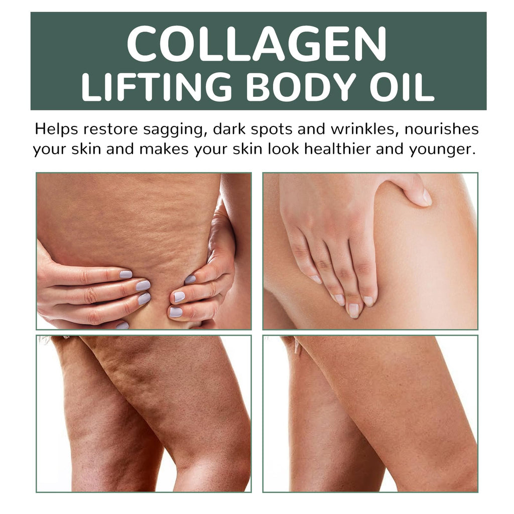 ARANYA Collagen Lifting Body Oil — Hydrating Silk Texture for Neck, Chest, Arms, and Thighs | 3.38 fl oz