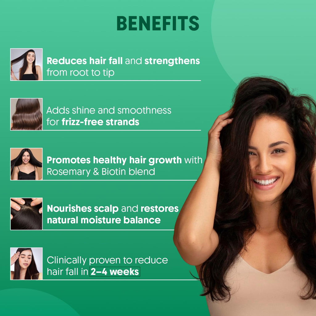 Aravi Organic Rosemary Anti Hairfall & Hair Growth Shampoo & Conditioner Combo | Sulphate-Free | For Dry & Frizzy Hair | 200ml Each