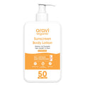 Aravi Organic Oil-Free Sunscreen Body Lotion SPF 50 PA++++ | Lightweight, Invisible Finish | 200ml