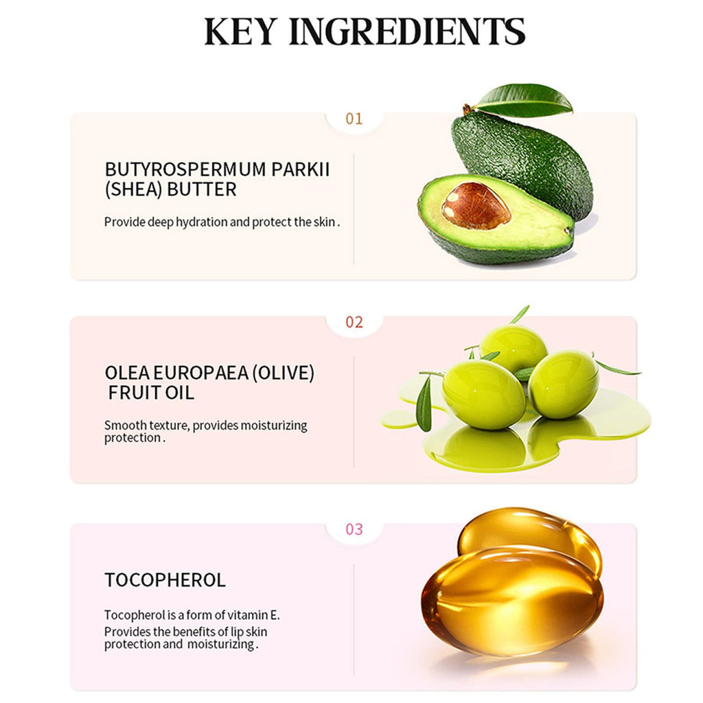ARCHIDATE Summer Special Lip Butter Balm – 4-Piece Hydrating Lip Set with Shea & Avocado