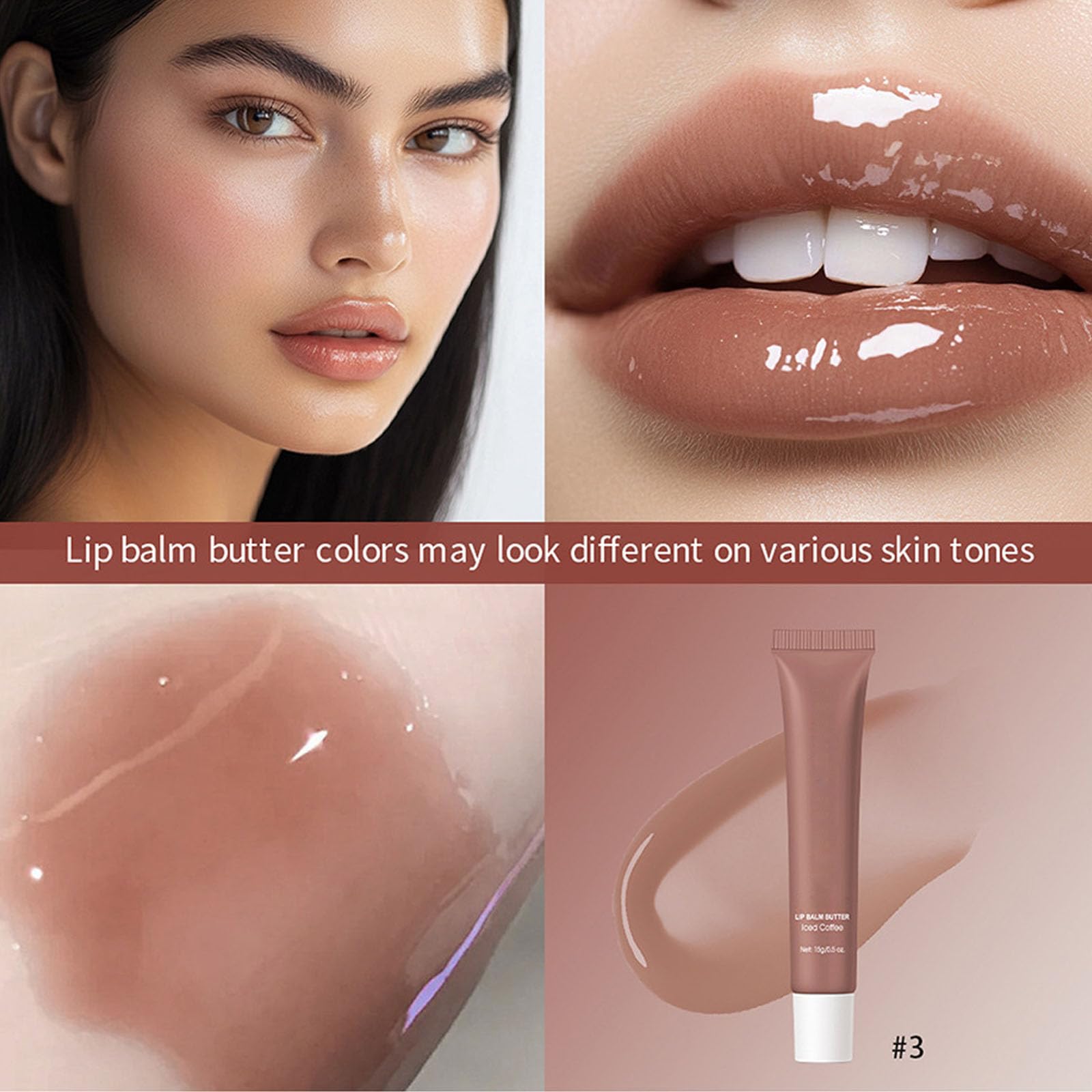 ARCHIDATE Summer Special Lip Butter Balm – 4-Piece Hydrating Lip Set with Shea & Avocado