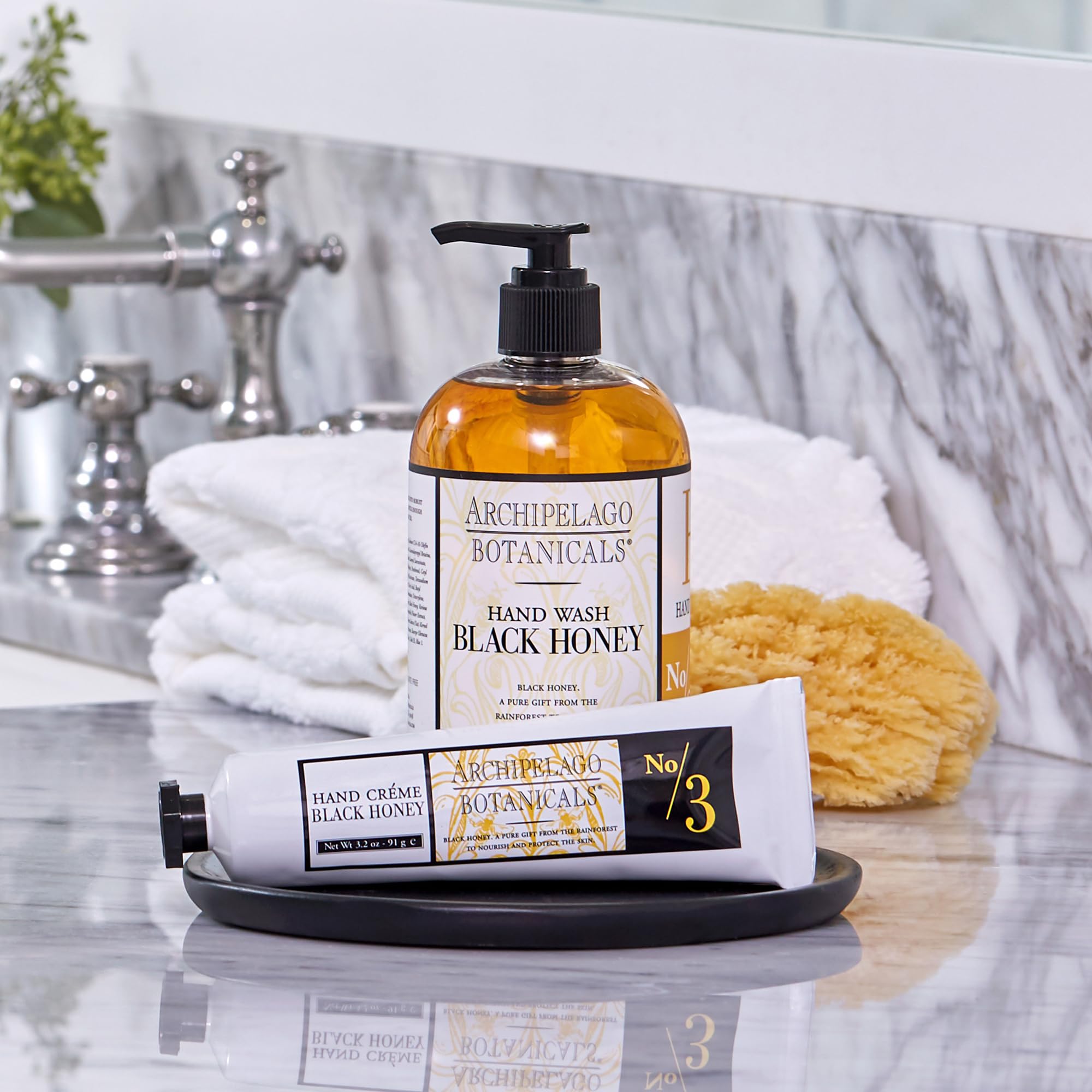 Archipelago Botanicals Black Honey Hand Crème – Rich, Lightweight Hand Lotion (3.2 oz)