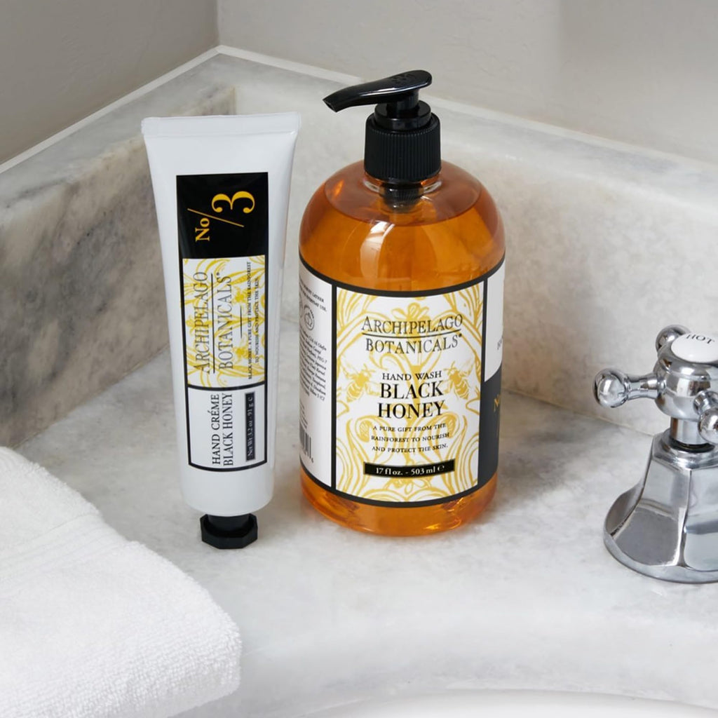 Archipelago Botanicals Black Honey Hand Crème – Rich, Lightweight Hand Lotion (3.2 oz)