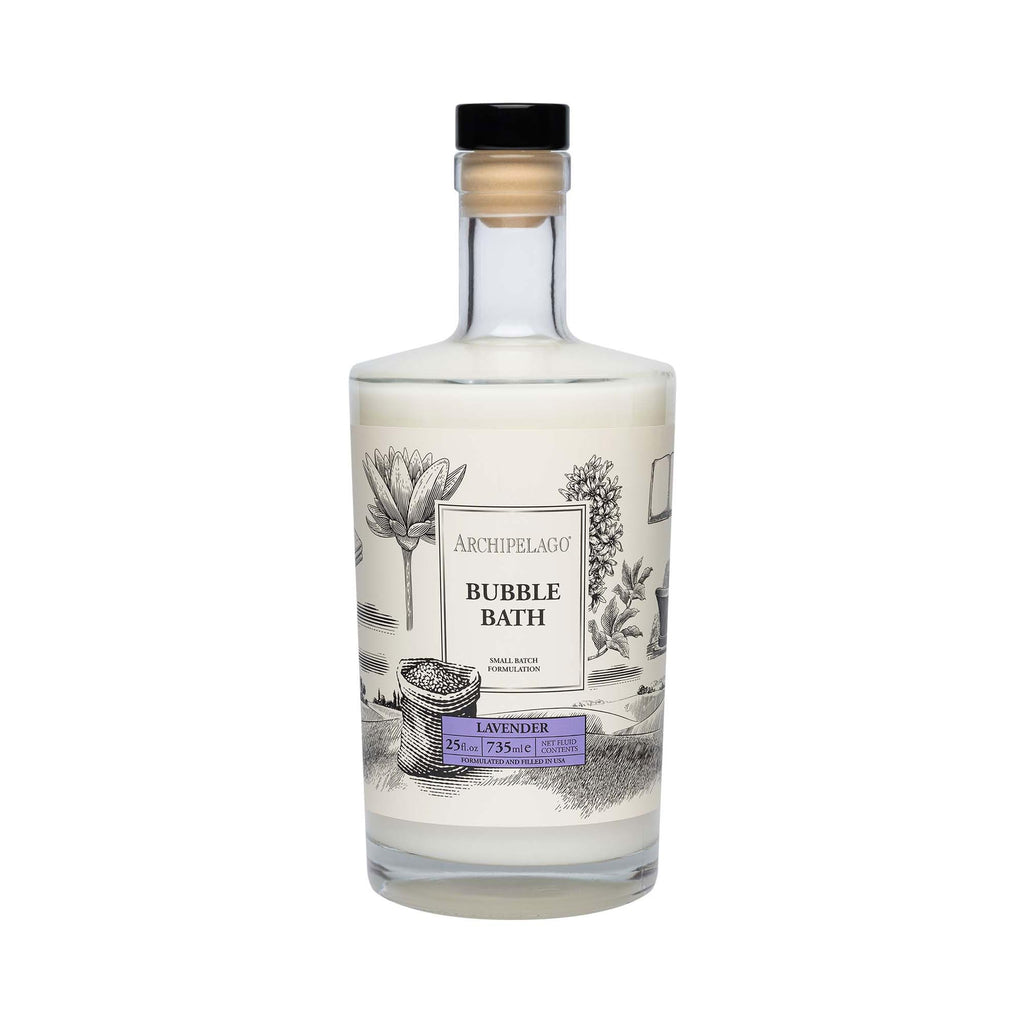 Archipelago Botanicals Luxury Lavender Bubble Bath – Hydrating & Soothing, 25 oz