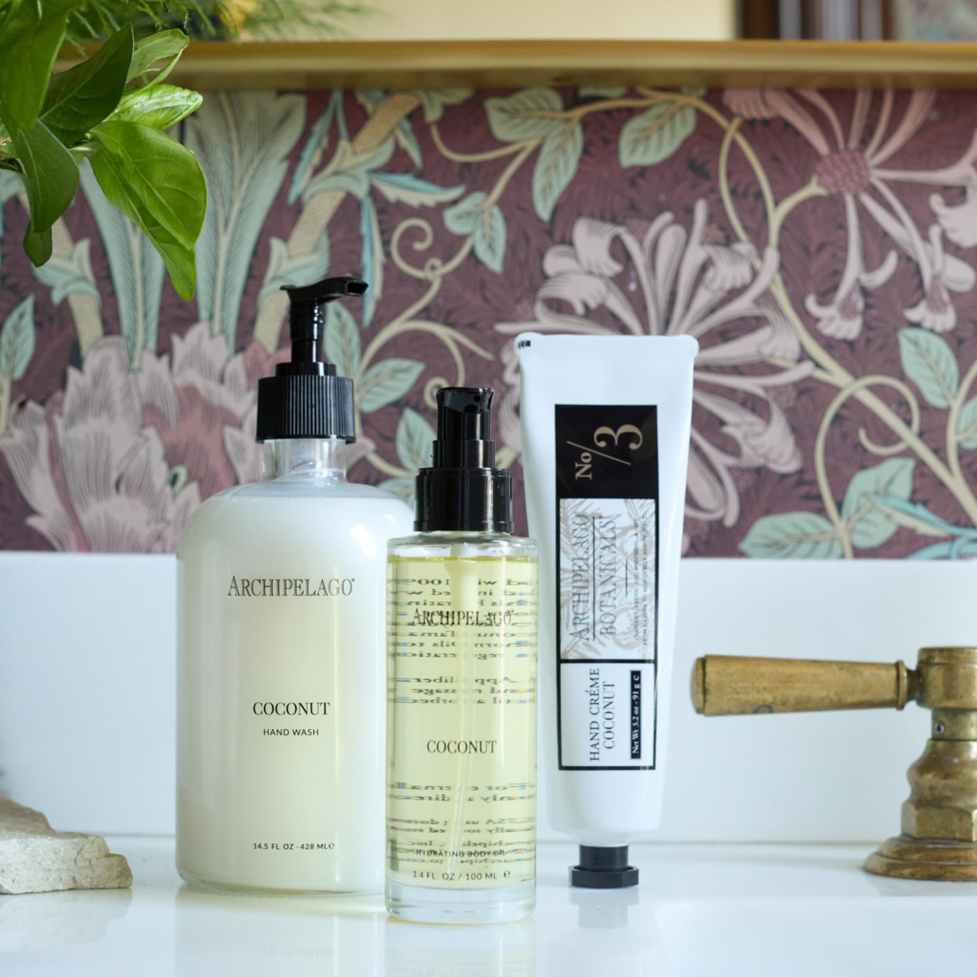 Archipelago Botanicals Coconut Hydrating Body Oil — Lightweight Jojoba, Argan & Rosehip for Soft, Glowing Skin