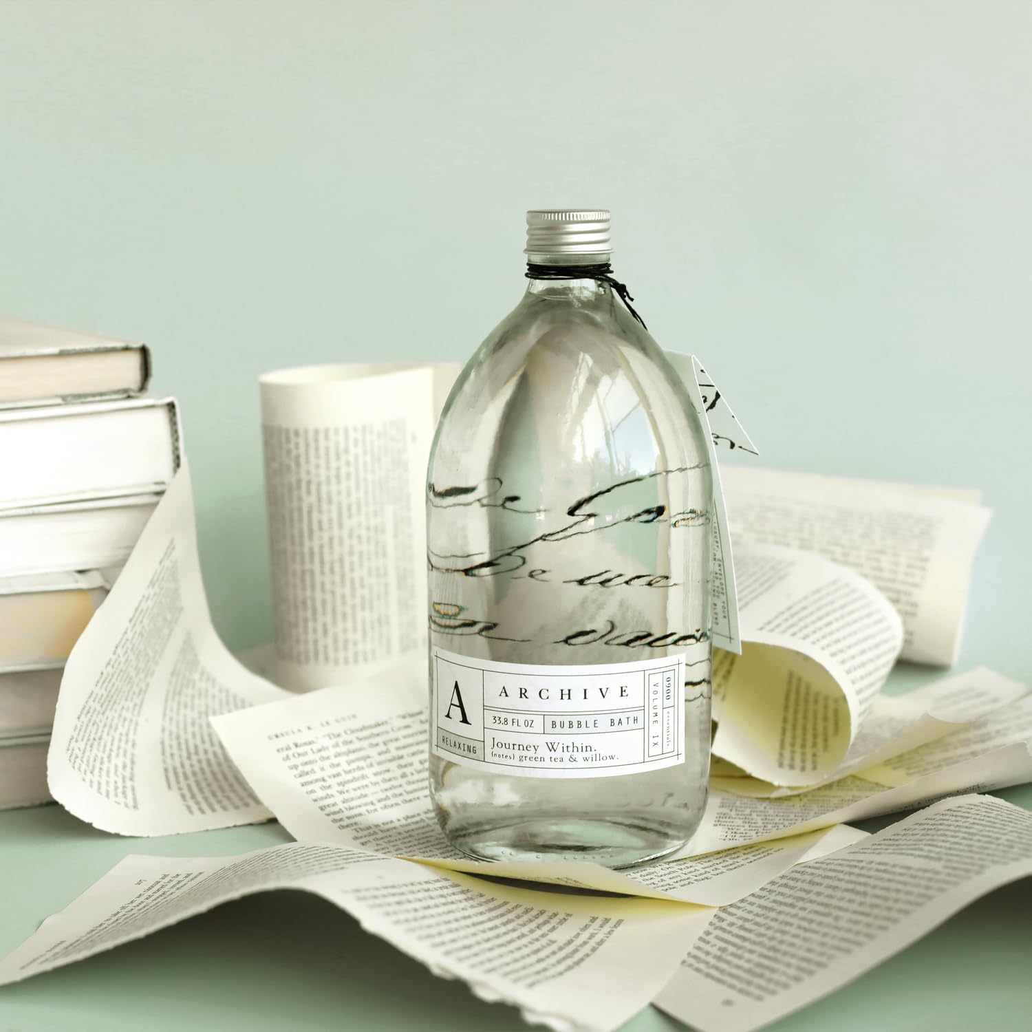 Archive Journey Within Bubble Bath for Adults – Green Tea & Willow Fragrance | Luxury Natural Oil Bubbles