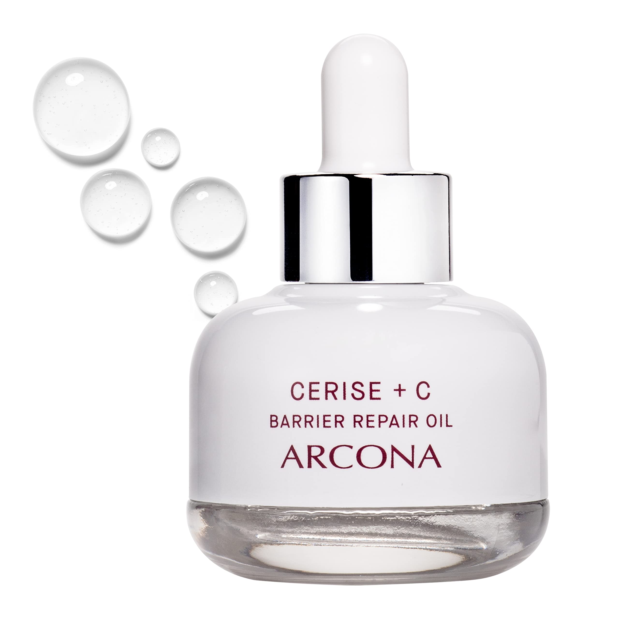 ARCONA Cerise + C: Squalane + Vitamin C Rose Oil for Barrier Protection, Brightening & Moisturizing | 0.5 oz | Made in USA