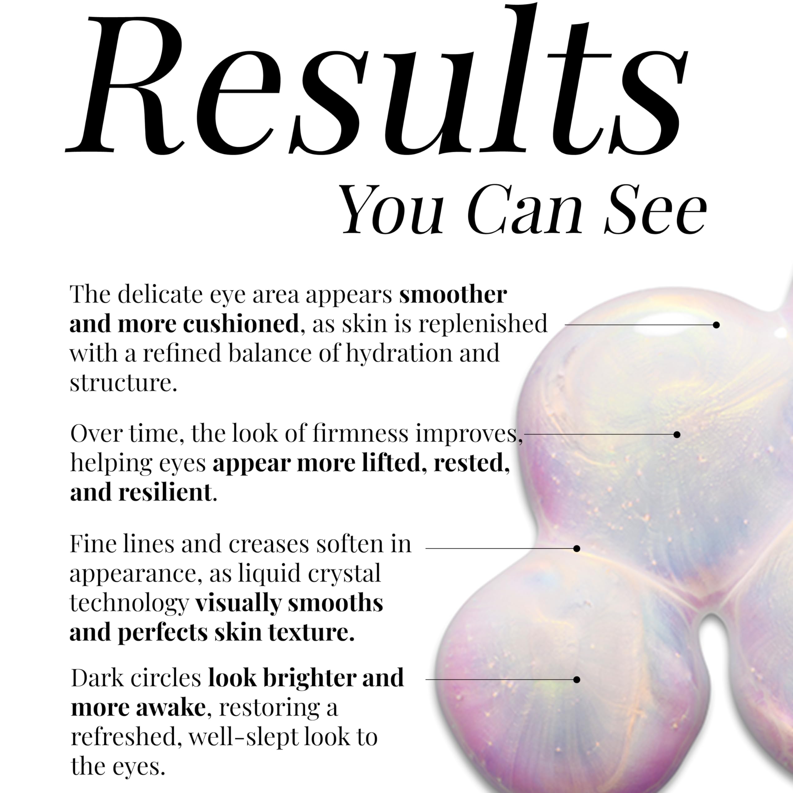 ARCONA Eye Dew Plus Under Eye Serum – Liquid Crystal Texture for Firming, Brightening & Puffiness Reduction – 0.4 oz