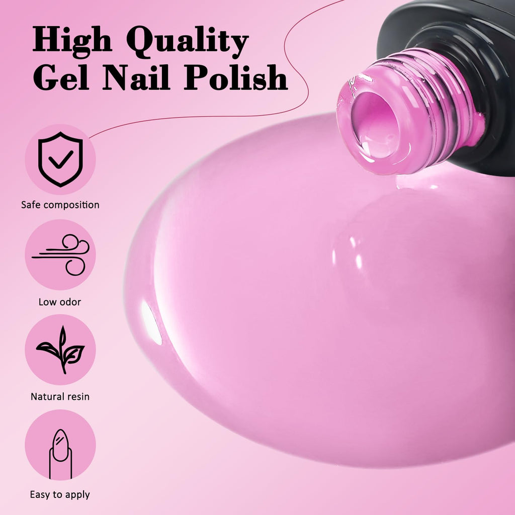 ARCWEISSO Gel Nail Polish Kit with UV Light – 36 Colors, Base & Top Coats, 66-Piece All-In-One Set