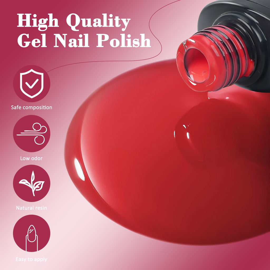 ARCWEISSO Gel Nail Polish Kit with UV Light — 36 Colors, Base & Top Coats
