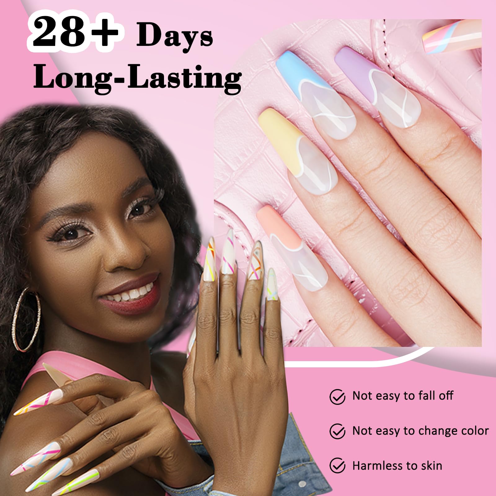 ARCWEISSO Gel Nail Polish Kit with UV Light – 36 Colors, Base & Top Coats, 66-Piece All-In-One Set